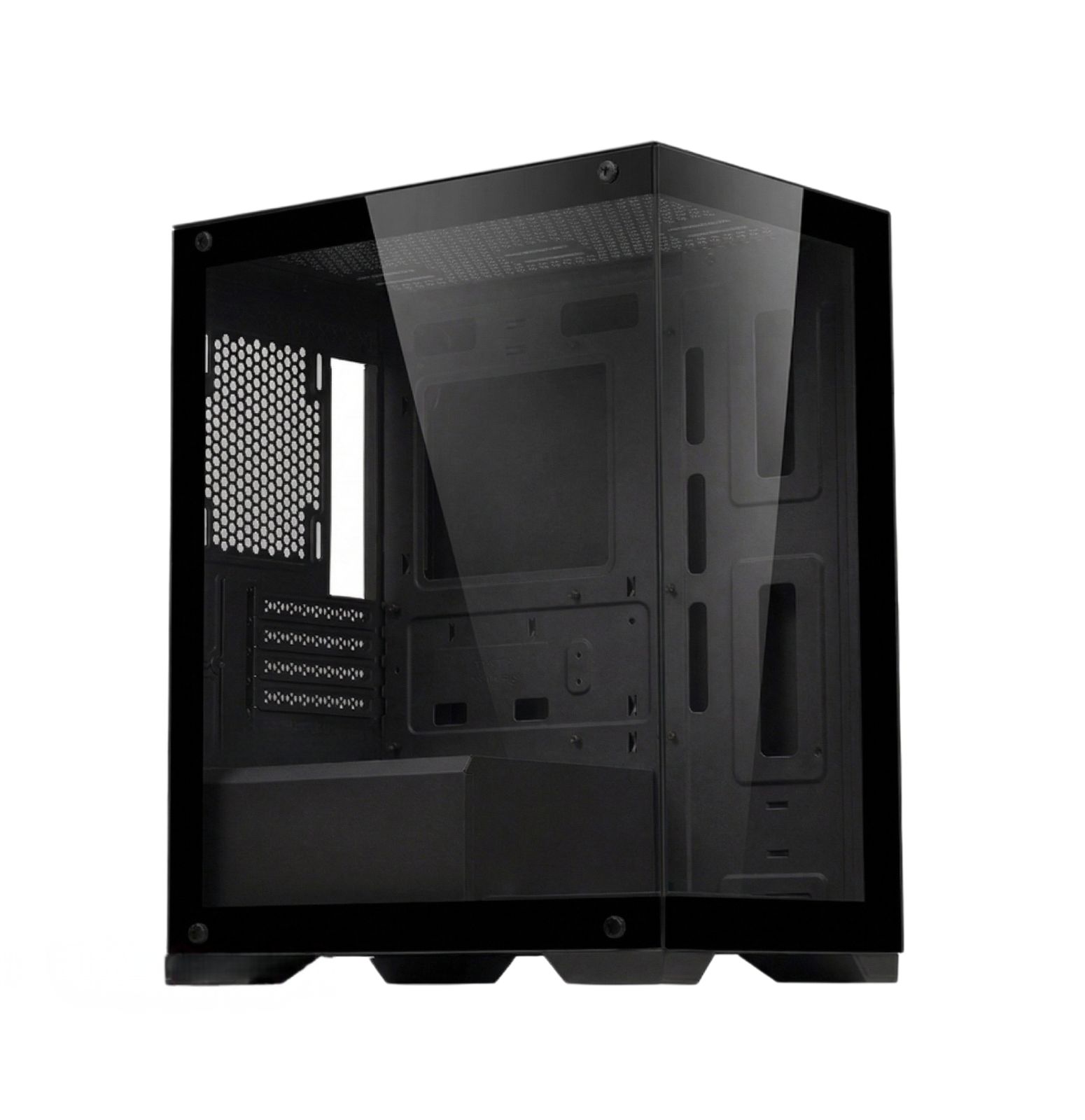 新品】KAGAMI M-ATX /ITX 自作用PC ケース ブラック 本体ゲーミング PC 