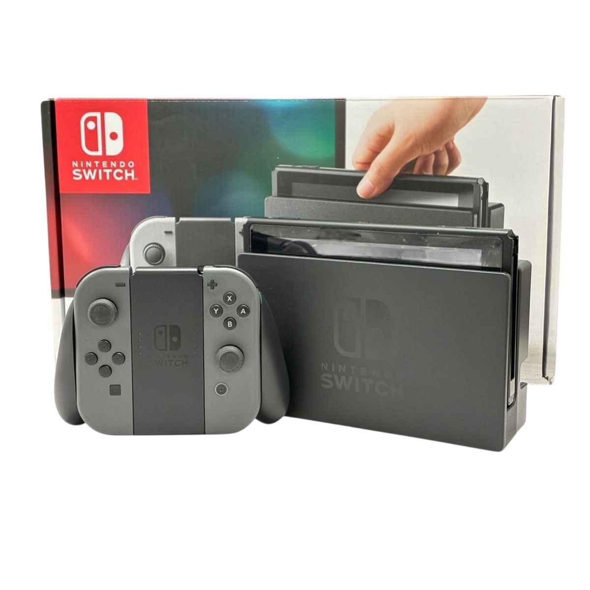 任天堂 Nintendo switch HAC-001 家庭用 ゲーム機 初期型 グレー 家電 