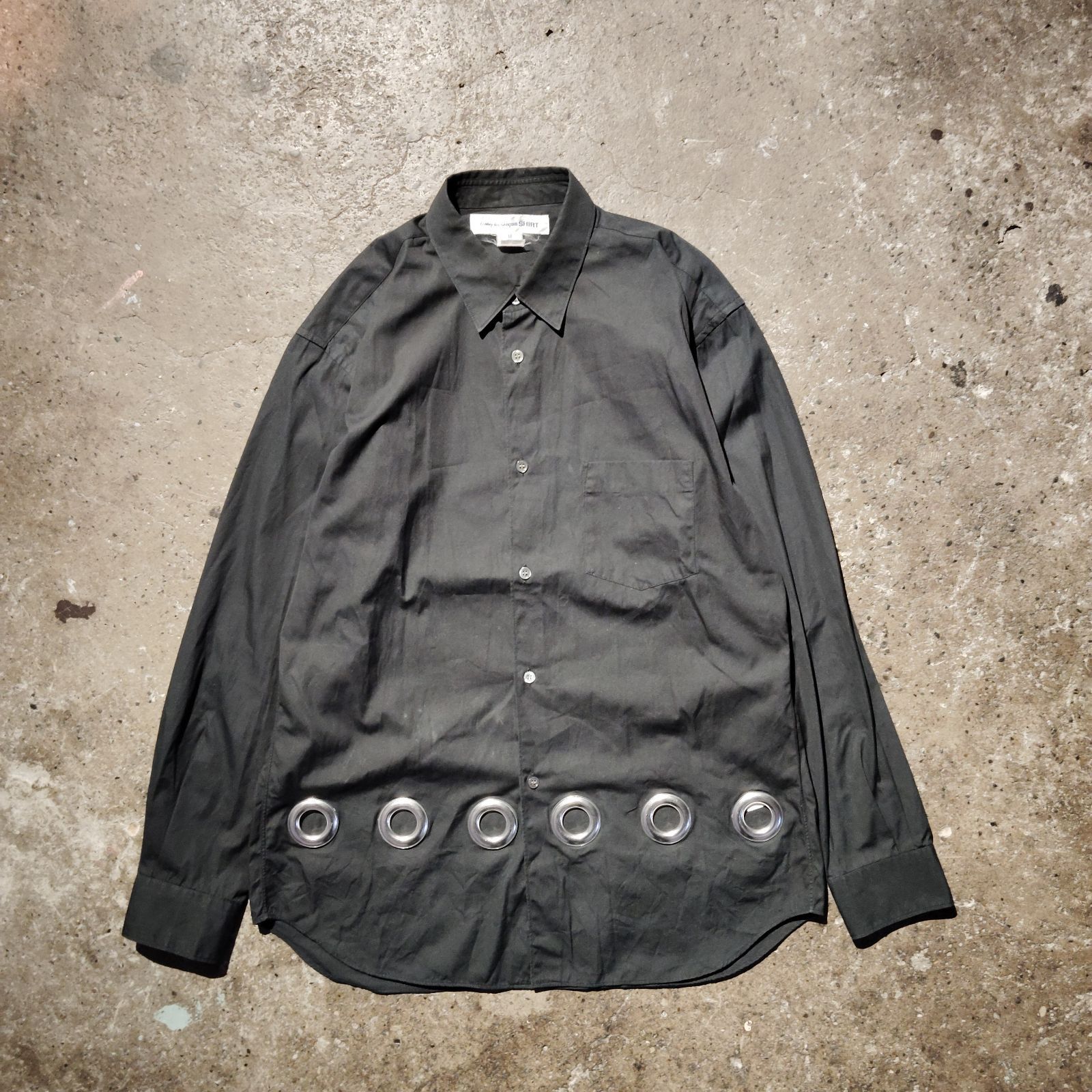 COMME des GARCONS SHIRT 22aw アイレットトリムシャツ ハトメ M 