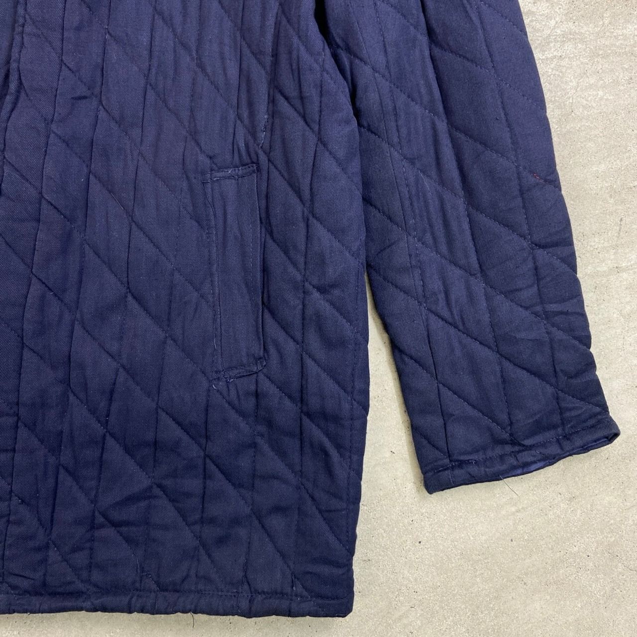 60年代 ドイツ軍 GERMAN NAVY キルティングジャケット メンズL相当 古着 60s VINTAGE ヴィンテージ ユーロミリタリー 紺色 60年代 ドイツ軍 GERMAN NAVY キルティングジャケット メンズL相当