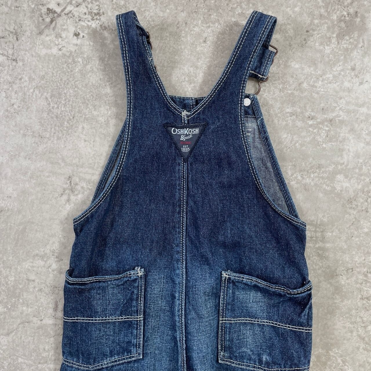Kids OSHKOSH オシュコシュ ヒッコリー オーバーオール ロンパース 