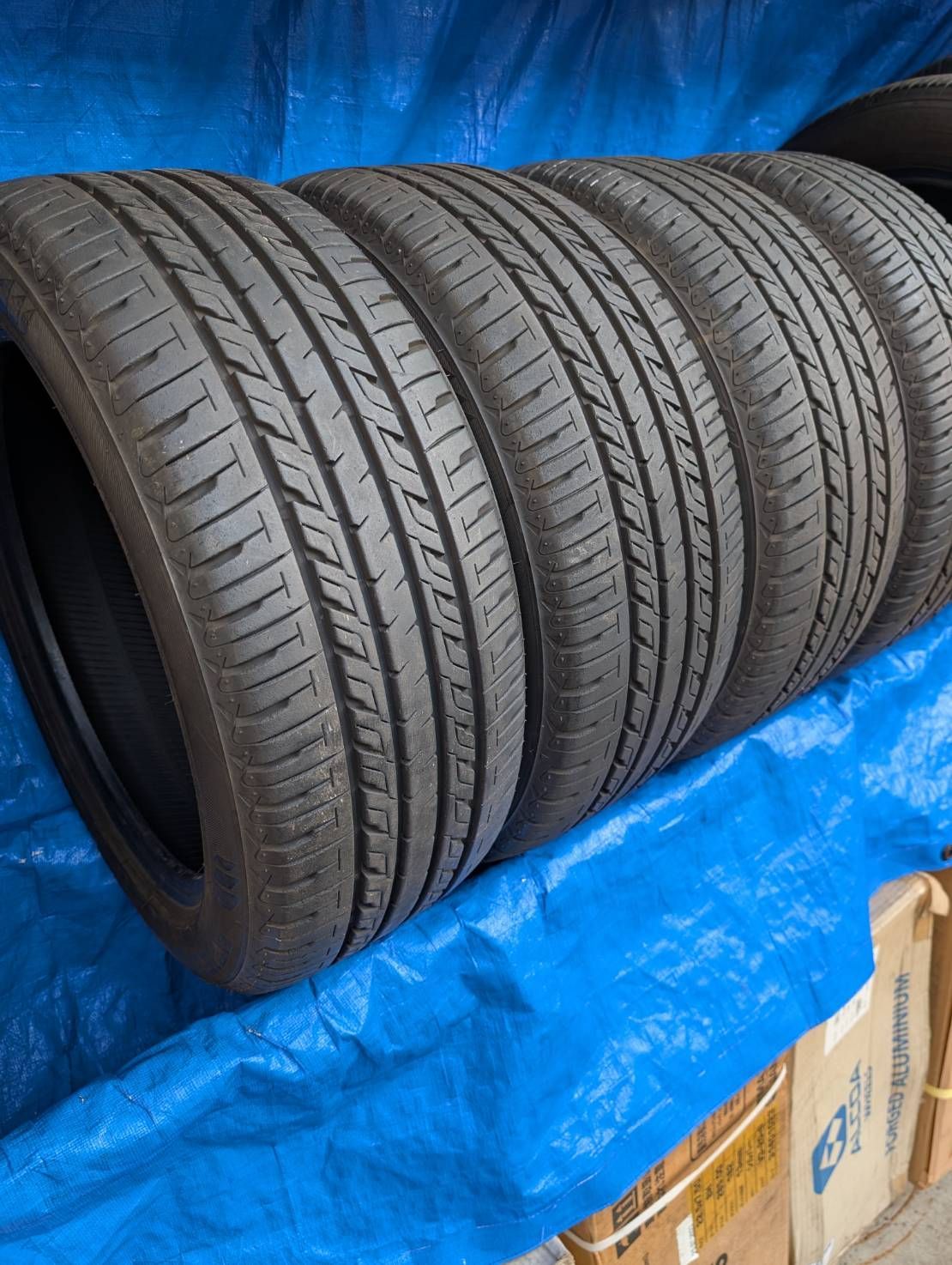7022) 215/50R17 95H SEIBERLING SL201 2019年製 中古品4本【北海道 