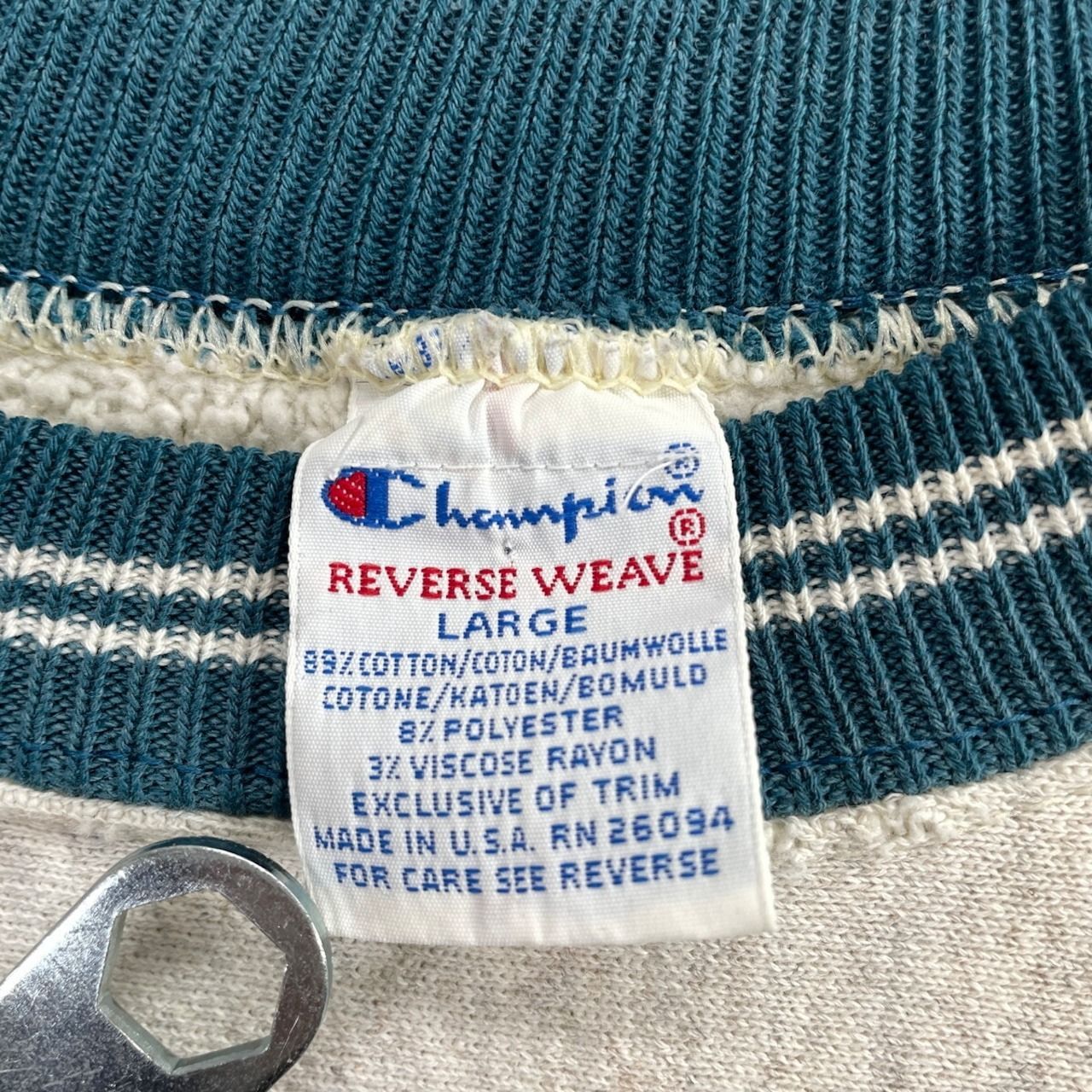 90年代 USA製 刺繍タグ Champion チャンピオン REVERSE WEAVE リバース 