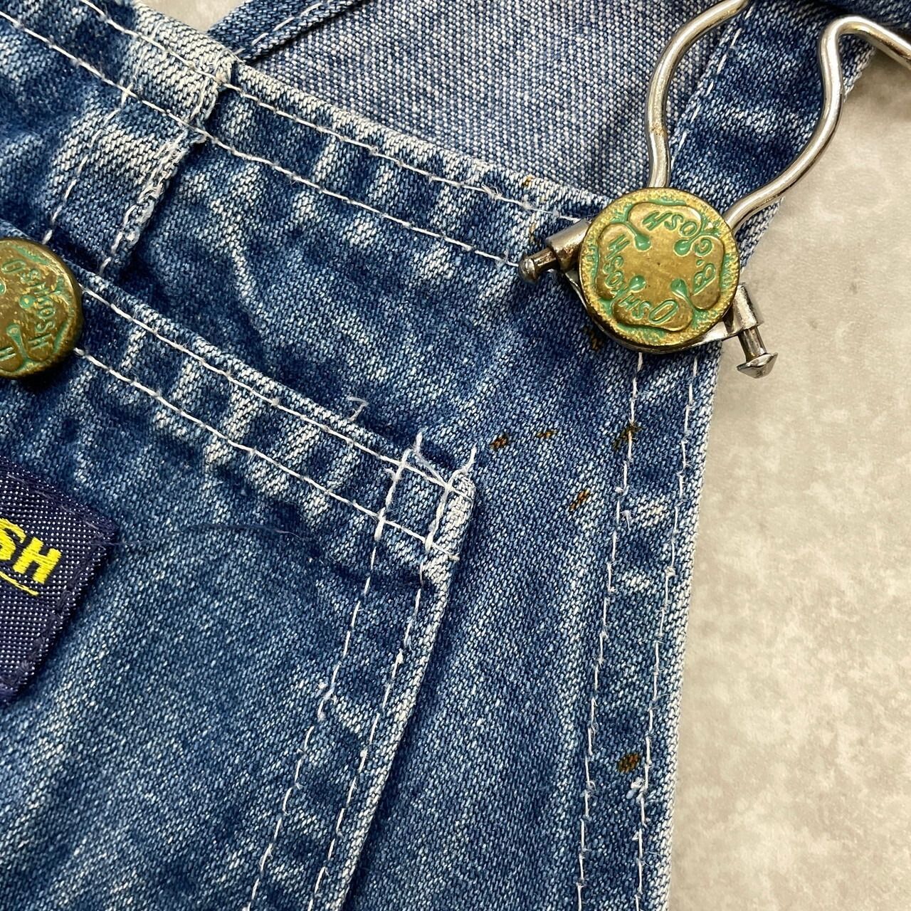 ふぃー様 70s OshKosh 42タロン デニムオーバーオール Kids 70年代 USA製 OSHKOSH オシュコシュ デニム オーバーオール