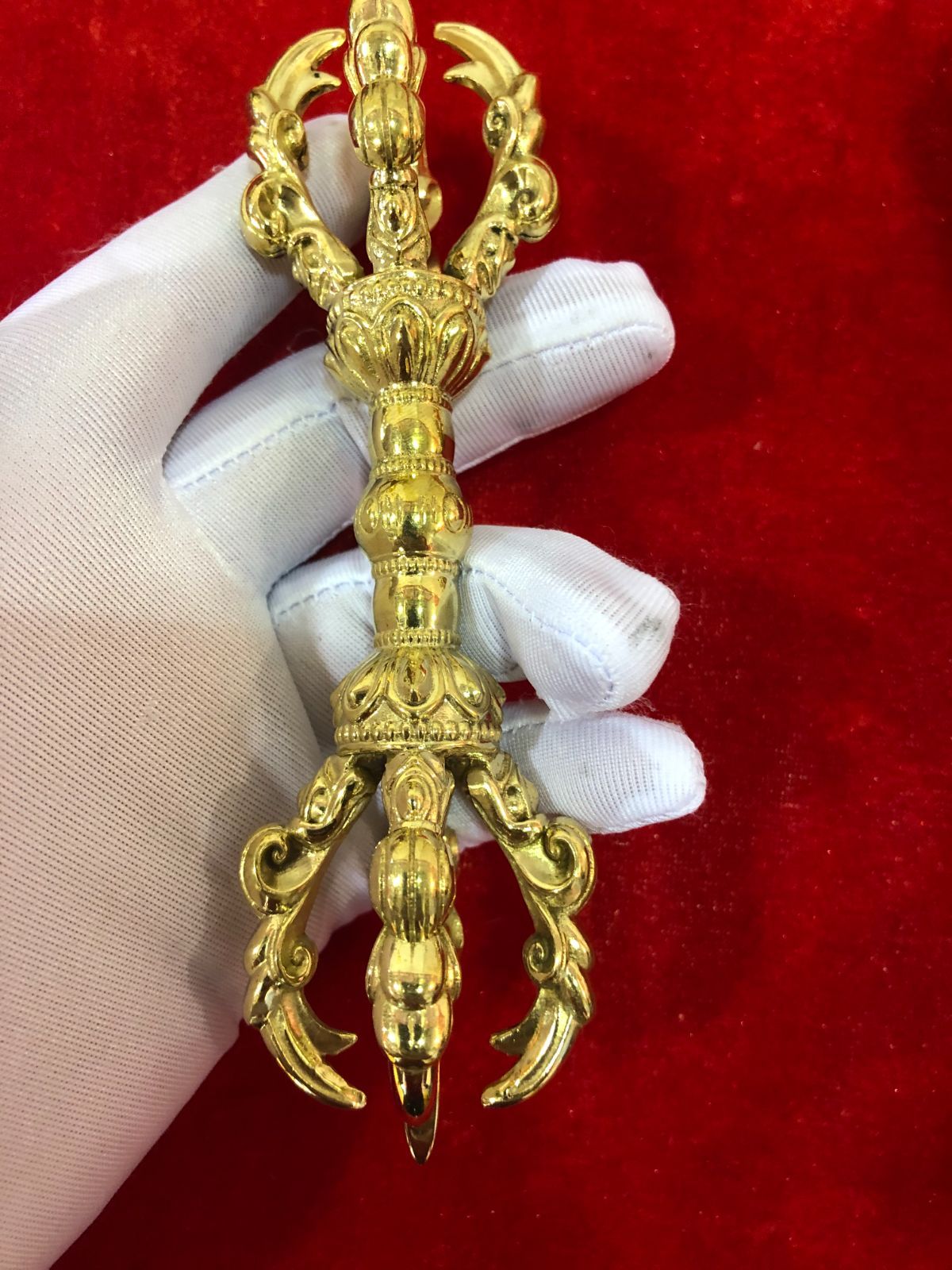 仏教法器 小五鈷杵 金剛杵 密教法具 真鍮製 vajra 10cm - メルカリ