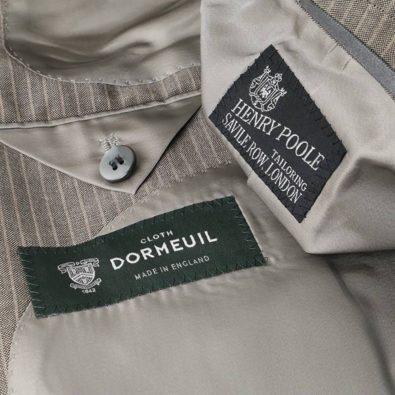 訳有 ◇ HENRY POOLE ヘンリープール DORMEUILドーメル スリーピース