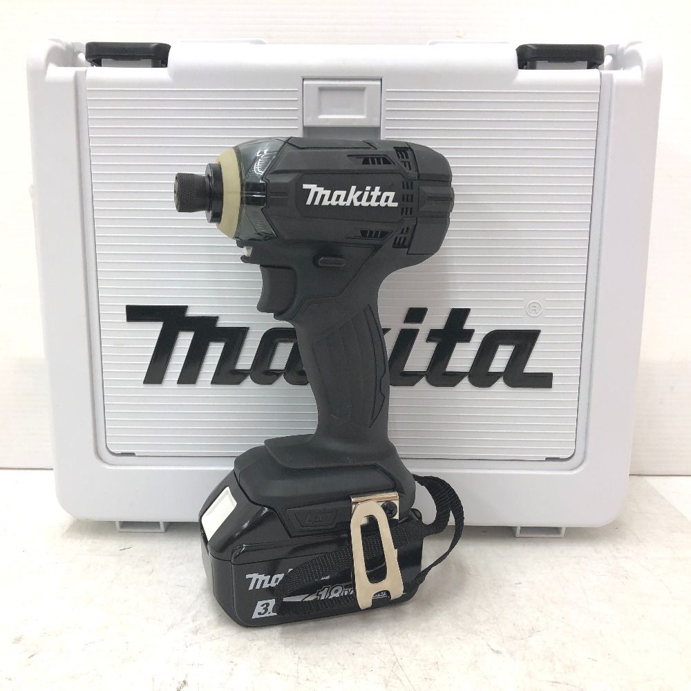 makita マキタ 18V 3.0Ah 充電式インパクトドライバ 黒 ケース・充電器 
