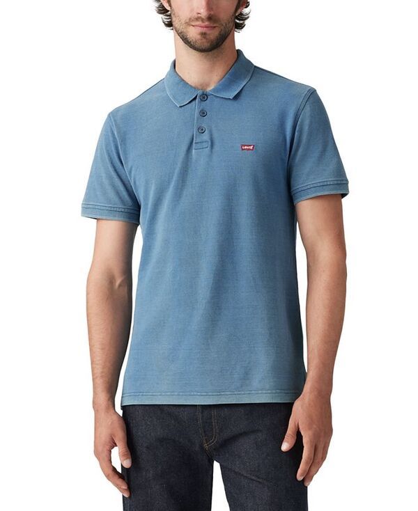 リーバイス メンズ トップス シャツ レギュラーフィット ポロシャツ Levis Mens Housemark Regular Fit Short Sleeve Polo Shirt Indigo インディゴ