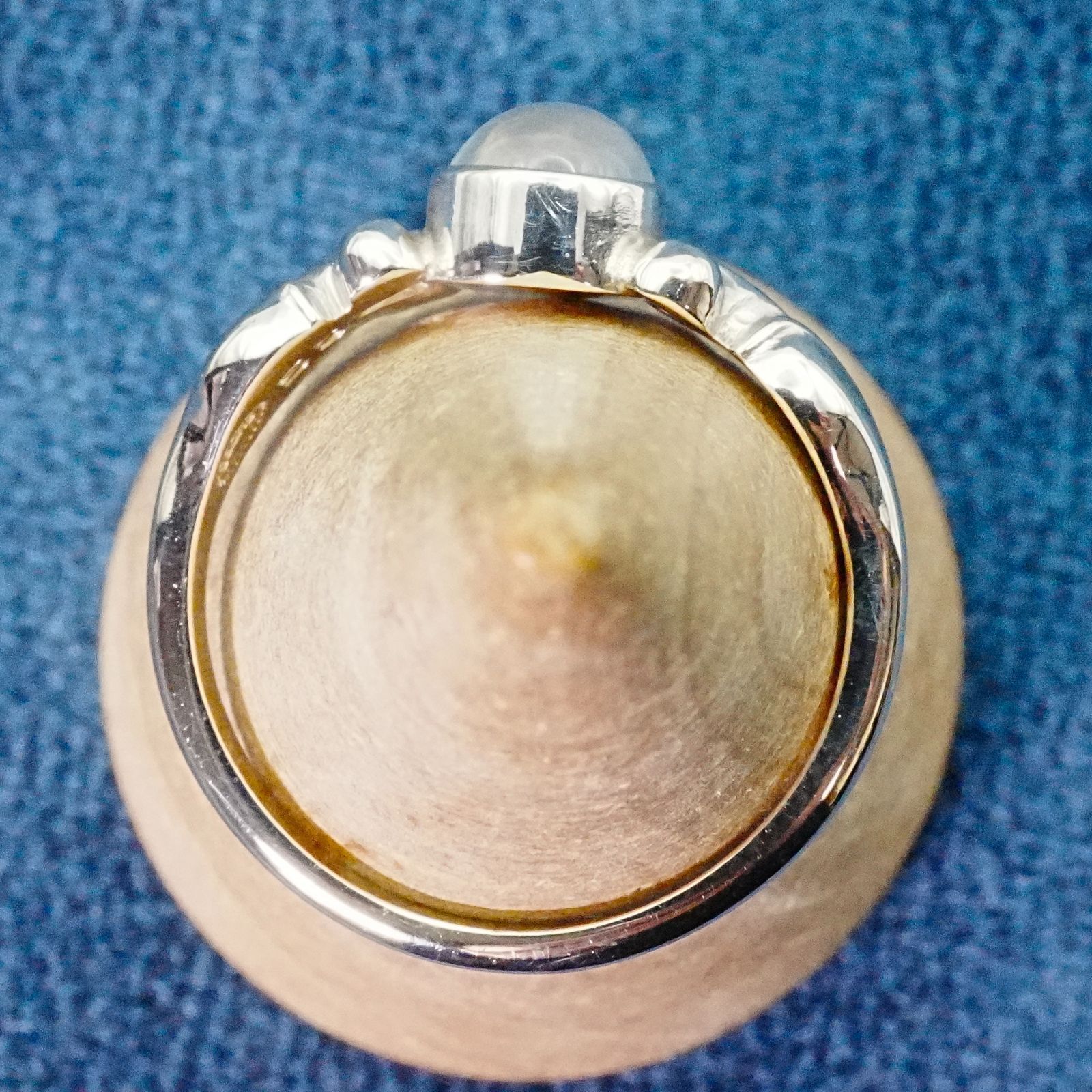 希少美品 ジョージジェンセン ムーンストーン 55 リング/25-1392S 