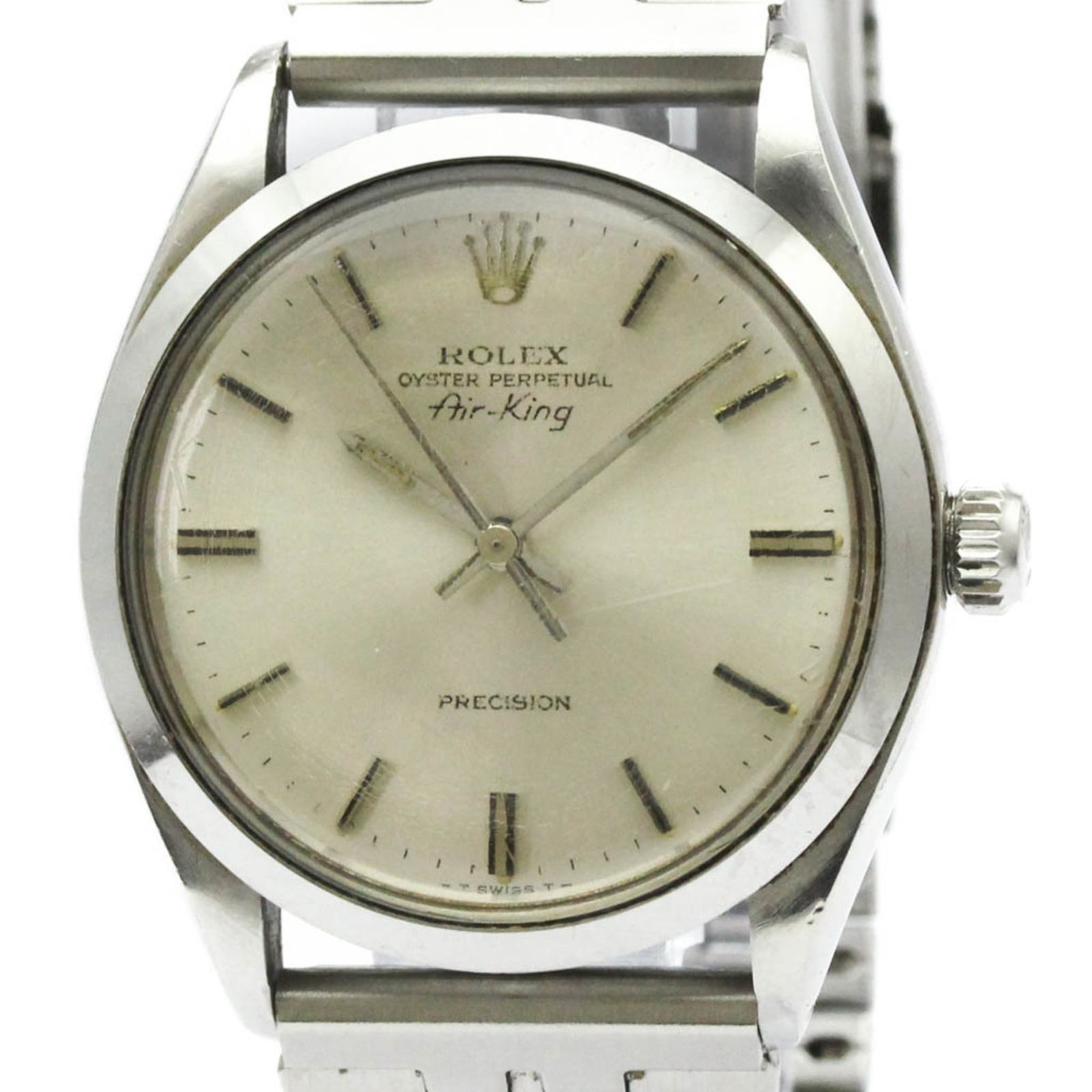 Rolex Air King 5500 Stainless Steel Automatic Mens Watch