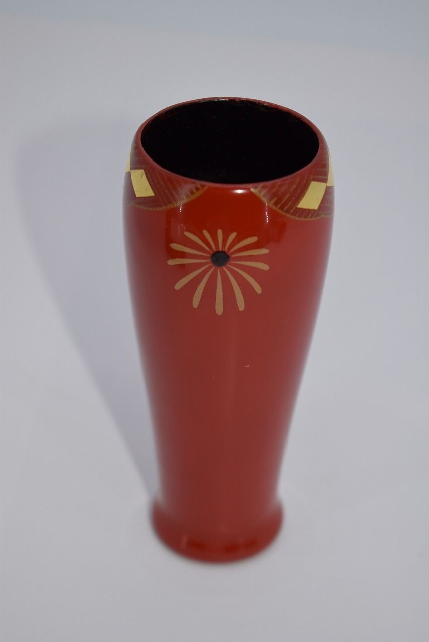 茶道具 茶箱 茶筅筒 大内塗 茶道 27-9709