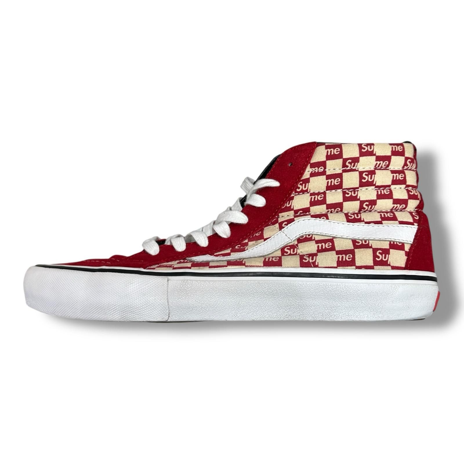 Supreme 16AW Vans Checker Logo Sk8-Hi