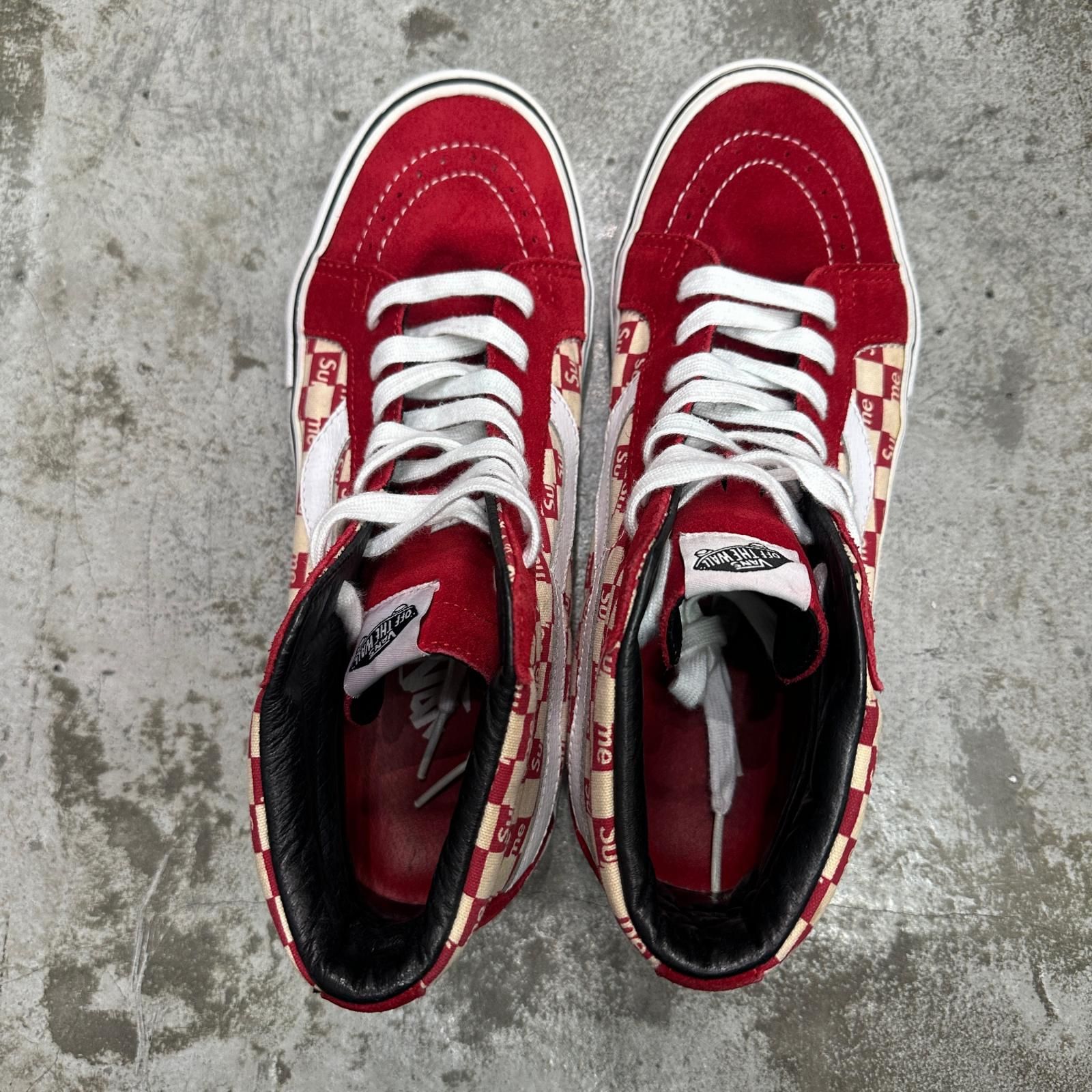 Supreme × VANS 16AW Checker Logo Sk8-Hi チェッカー スケハイ 