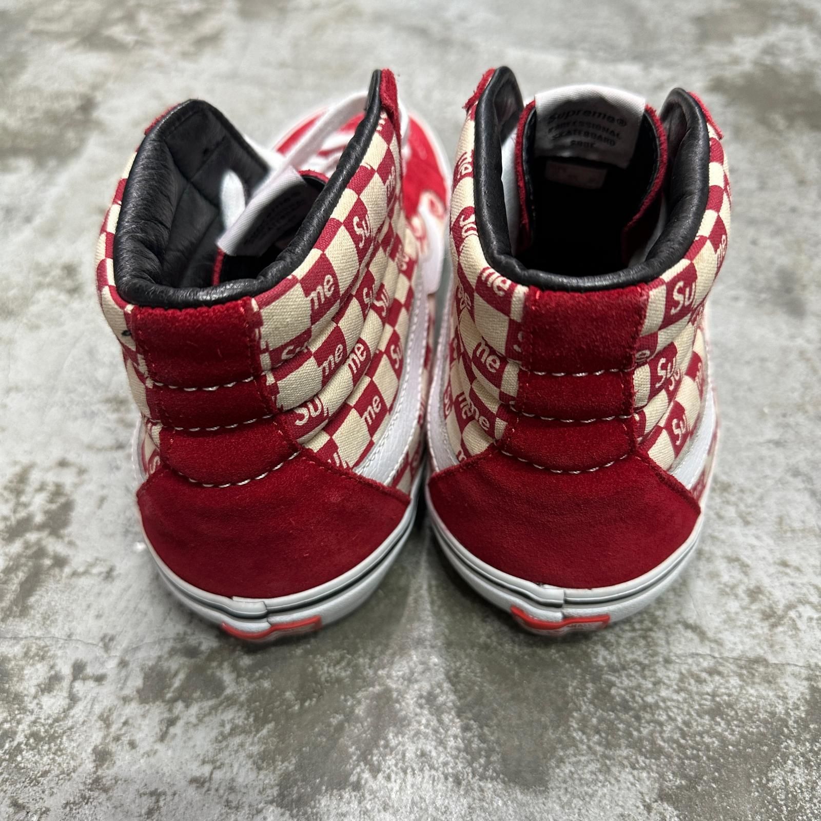 Supreme × VANS 16AW Checker Logo Sk8-Hi チェッカー スケハイ 