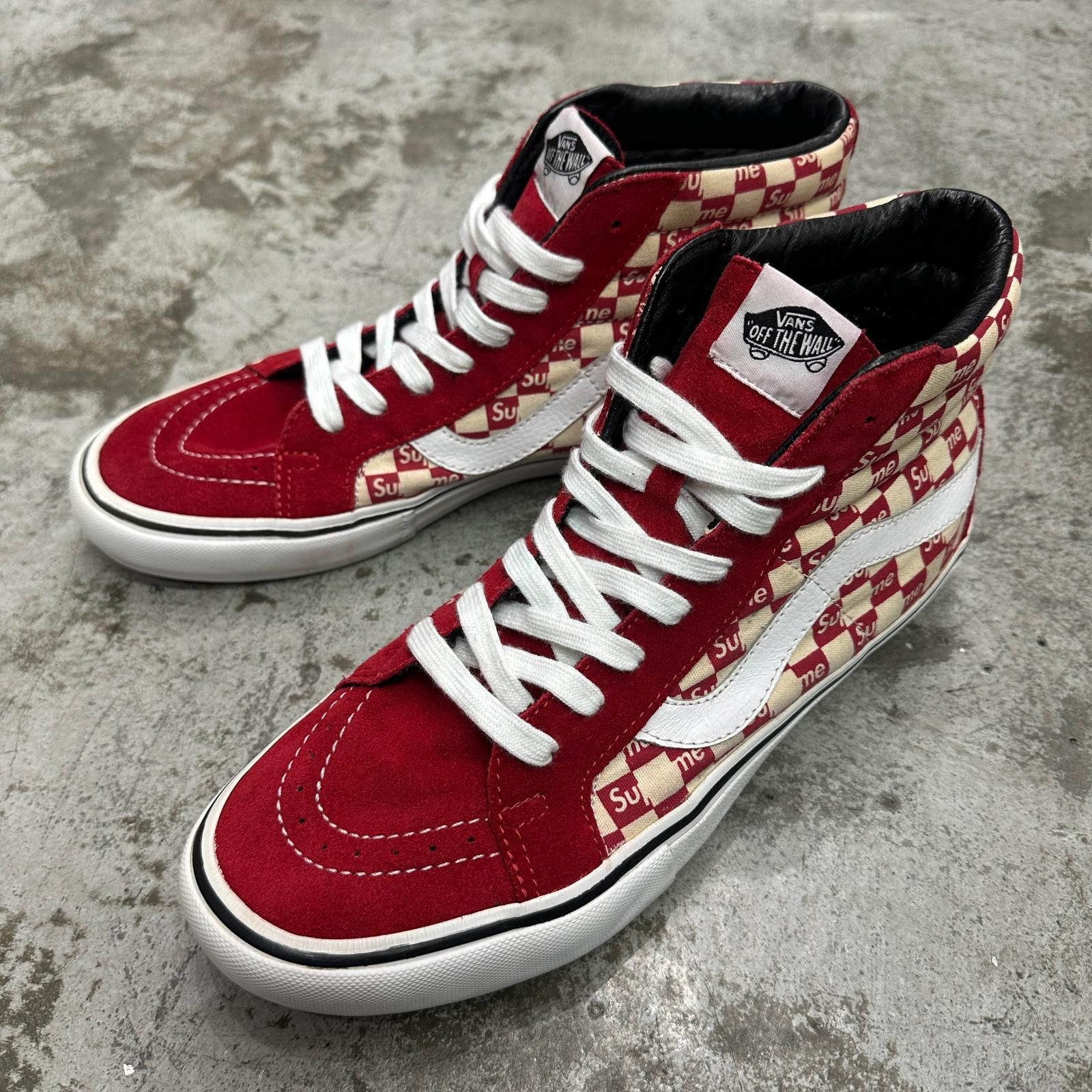 Supreme 16AW Vans Checker Logo Sk8-Hi Vans Supreme x SK8-HI 'Fuck