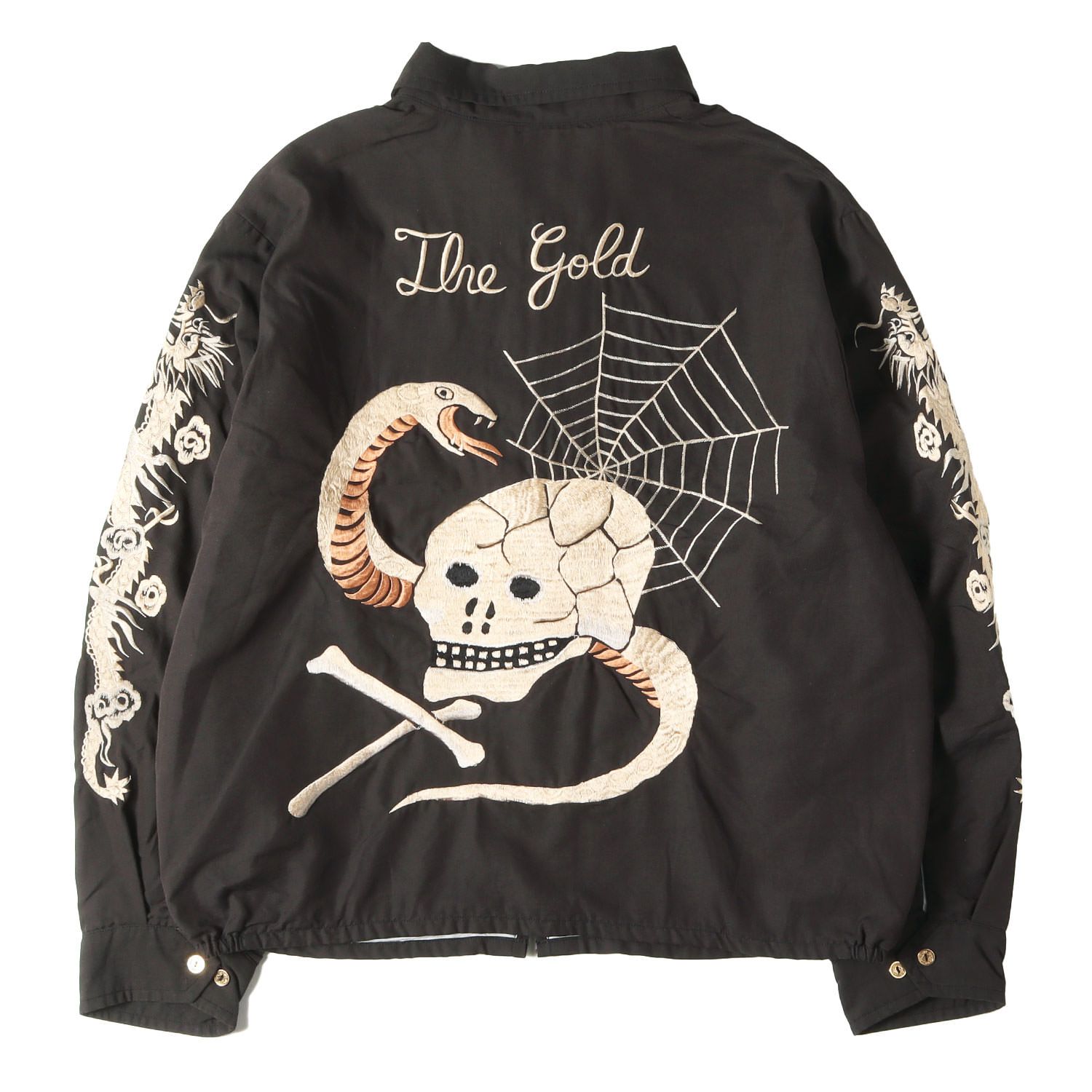 GOLD ゴールド ジャケット ブラック 黒 サイズ:M | 25AW スカル ロゴ 
