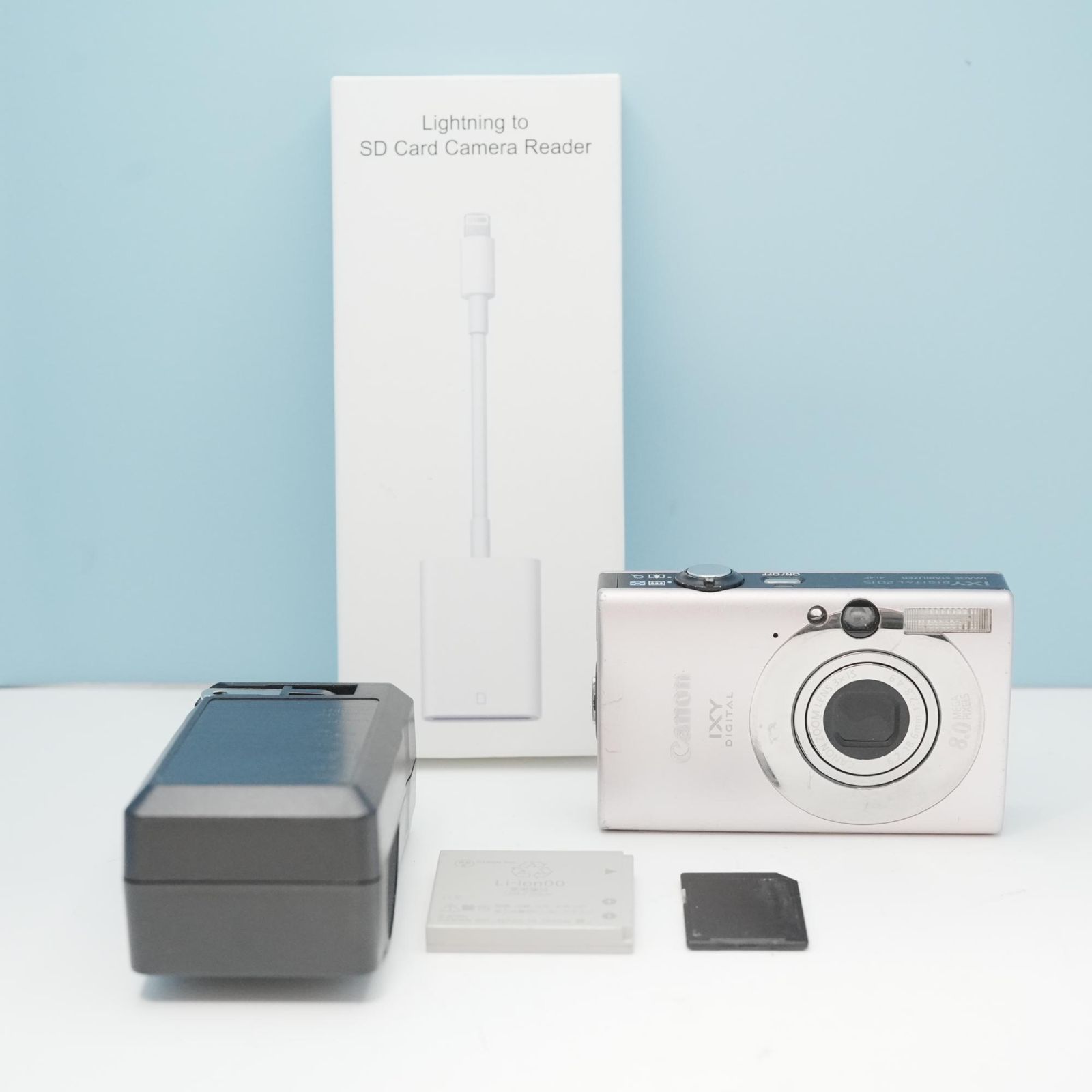 Canon IXY DIGITAL 20 IS デジカメ スマホ転送OK フルセット a6064 