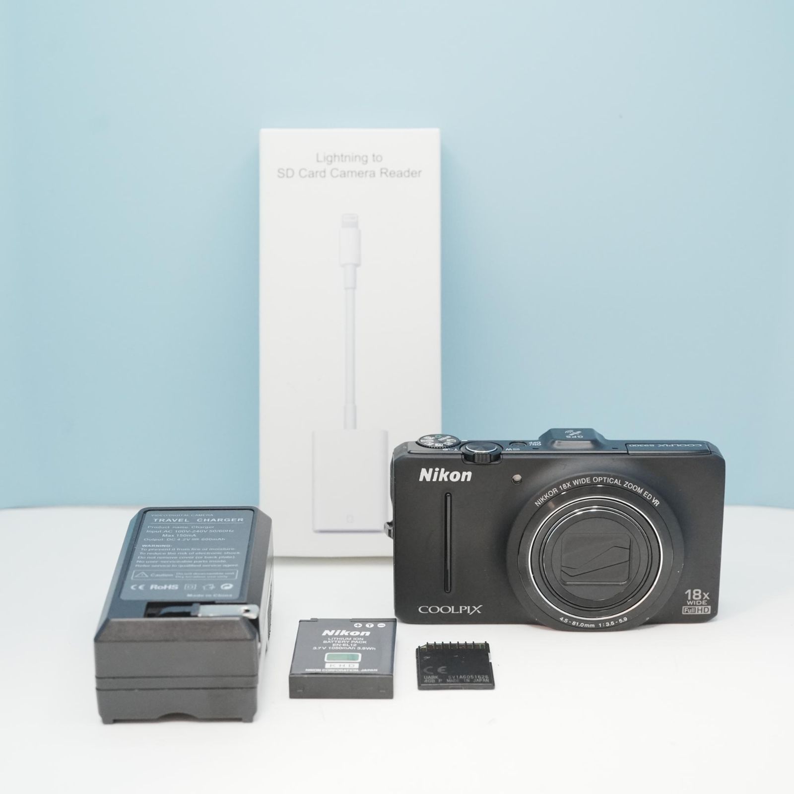 Nikon COOLPIX S9300 デジカメ スマホ転送OK フルセット 美品 a6074