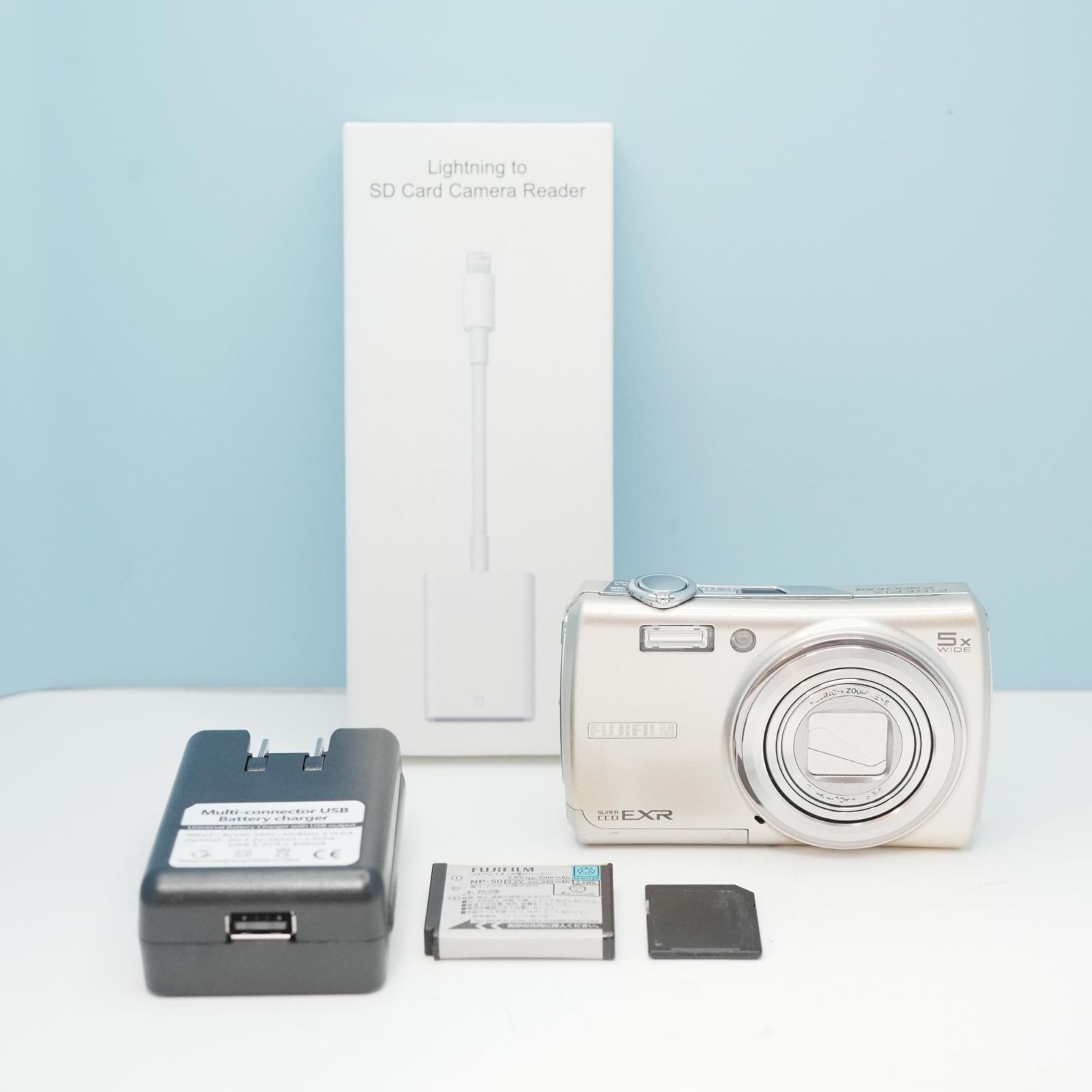 FUJIFILM FINEPIX F200EXR デジカメ スマホ転送OK フルセット 美品 