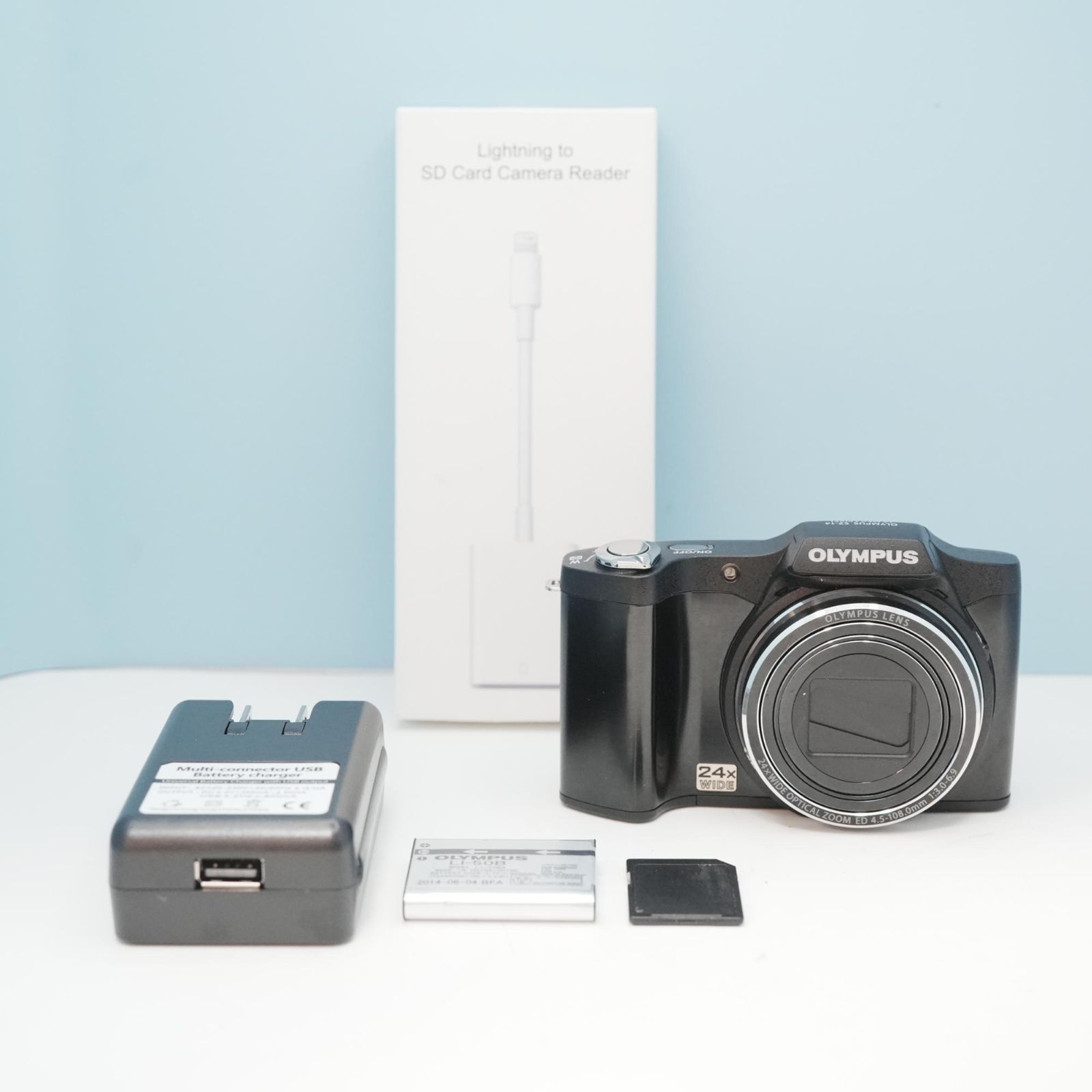 OLYMPUS SZ-14 デジカメ スマホ転送OK フルセット 極美品 a6102 - メルカリ
