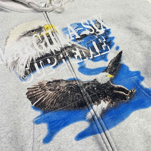 Supreme 26ss MM6 Maison Margiela Eagle Zip Up Hooded Sweatshirt