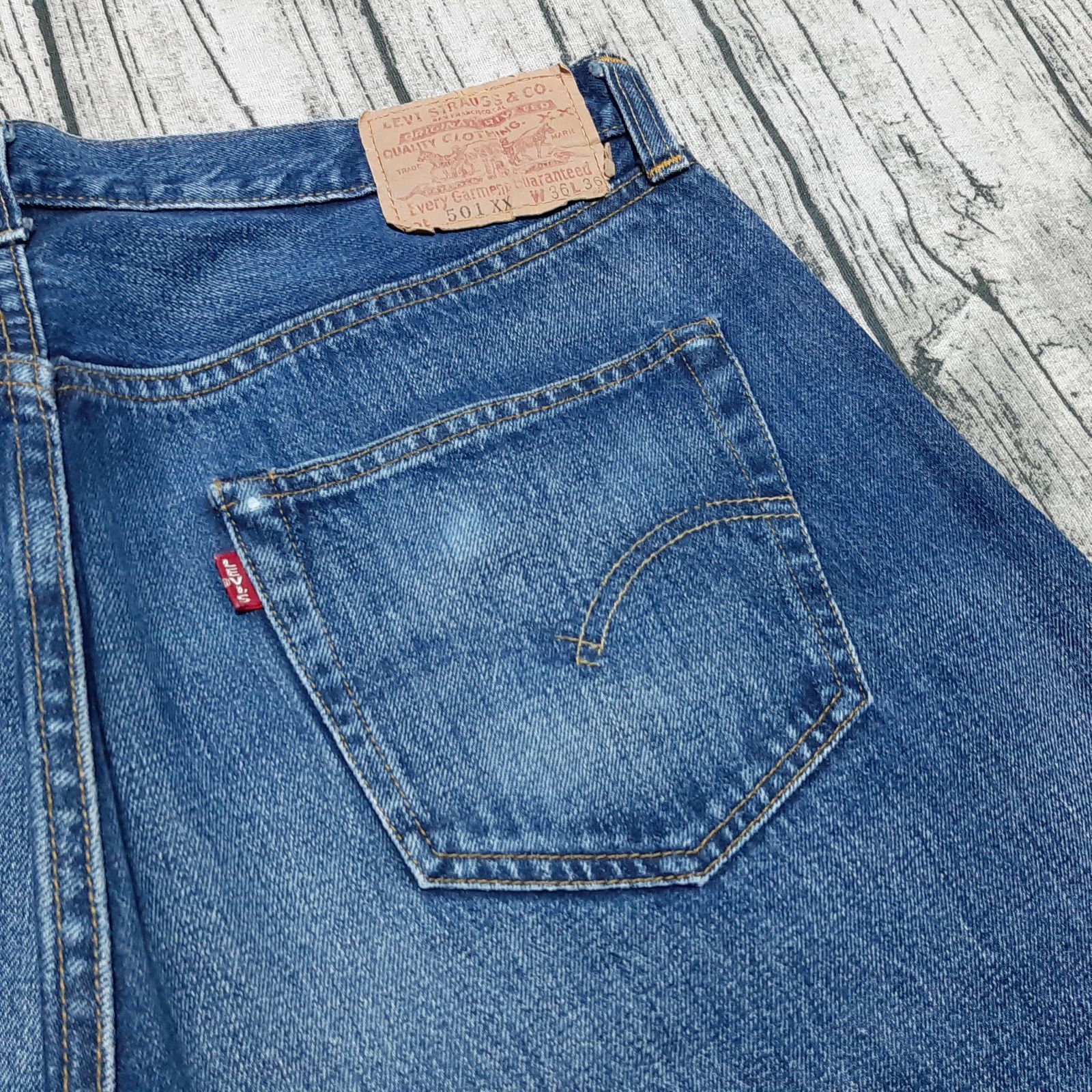 W36】バレンシア製 LEVI'S 501XX 55年モデル 雰囲気系 Made in
