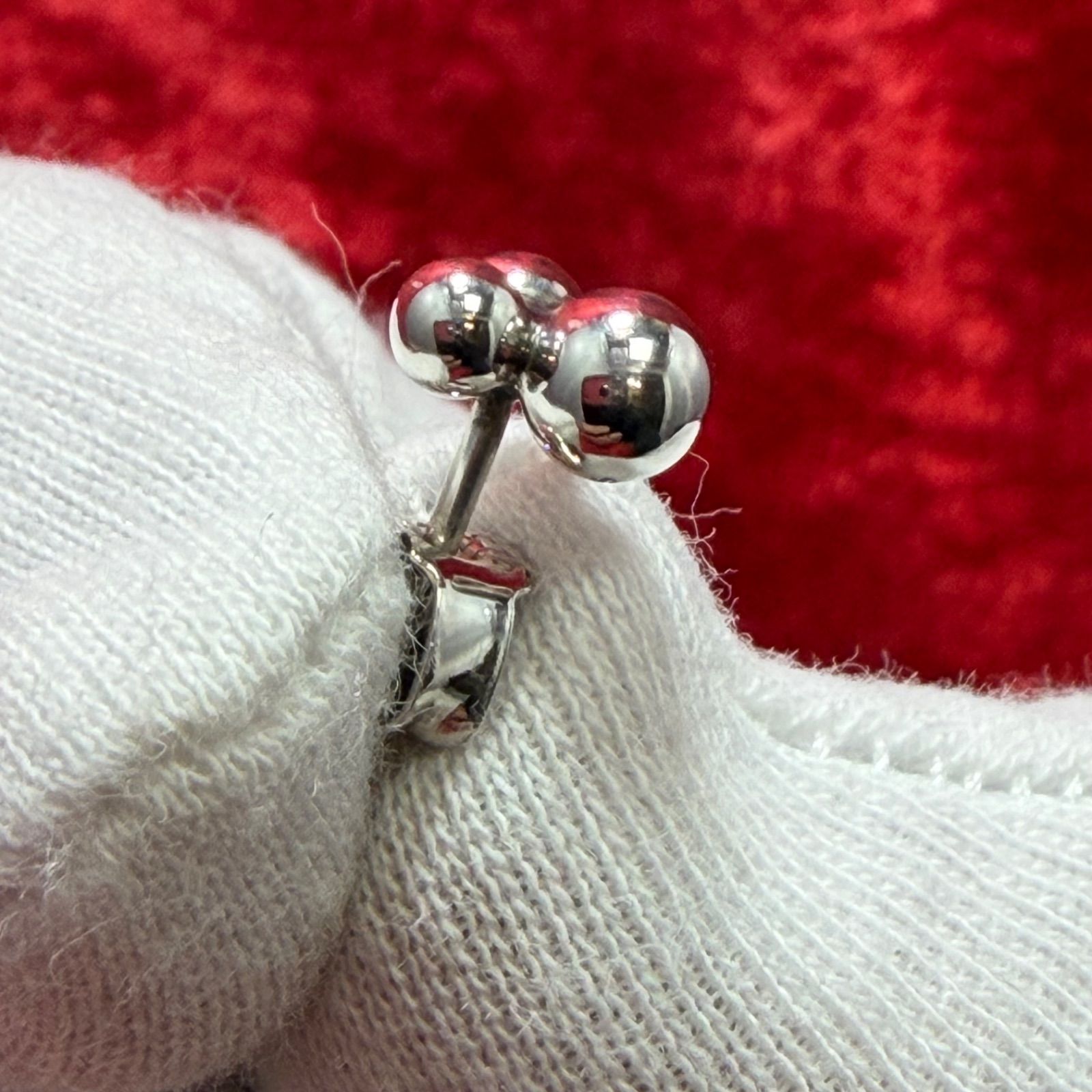 Georg Jensen ムーンライトグレープ ピアス925 片耳ポスト折れ