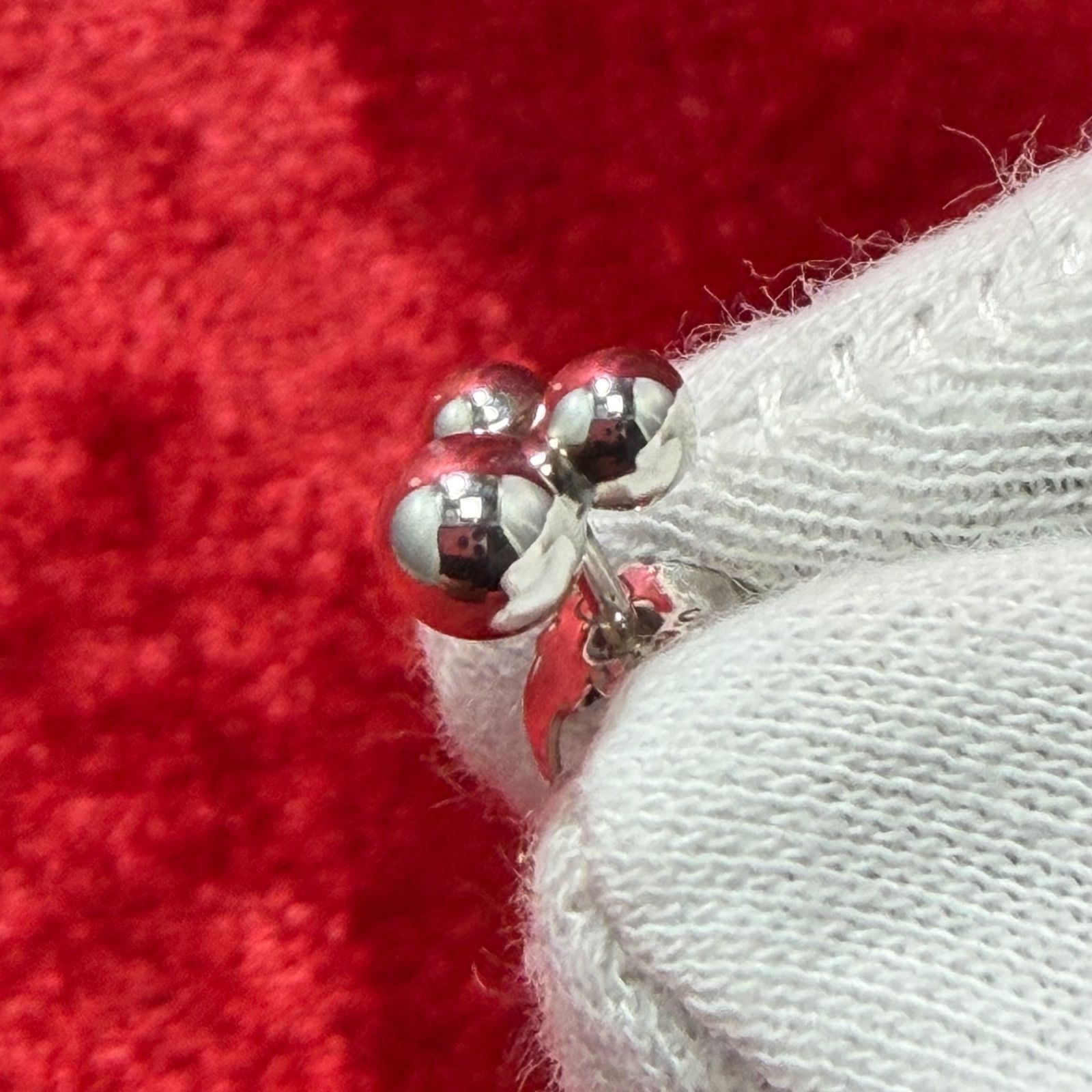 Georg Jensen ムーンライトグレープ ピアス925 片耳ポスト折れ