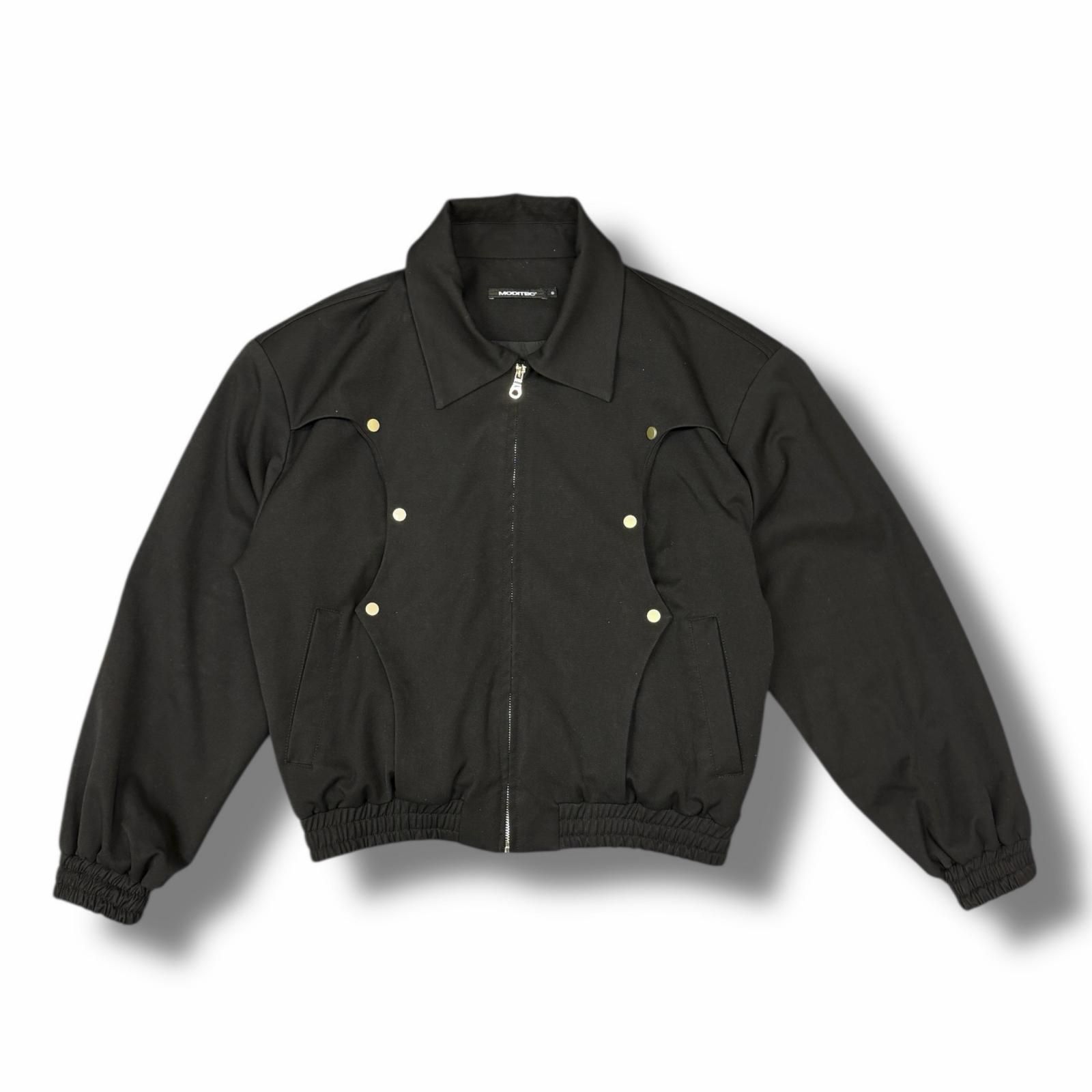 MODITEC flying flat jacket 短丈ジップジャケット ブルゾン スタッズ 