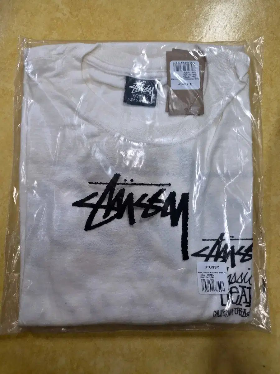 新品 ラージ L STUSSY ピグメント ダイド クラシック ギア Tシャツ