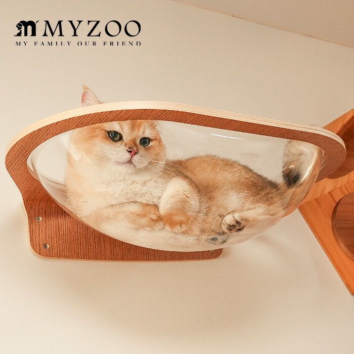 【新品】MY ZOO ／AURA 星河キャットベッド 透明アクリルベッド キャットステップ