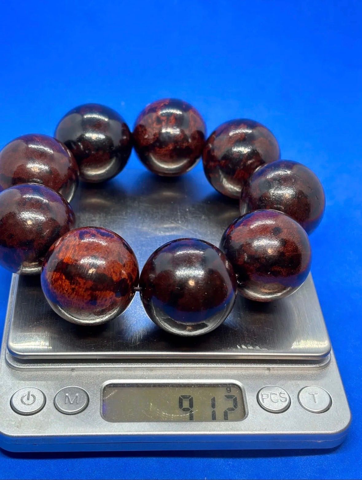 稀少品 海南黄花梨・満瘤疤ガラス底 30mm手串 6089-2/2 - メルカリ