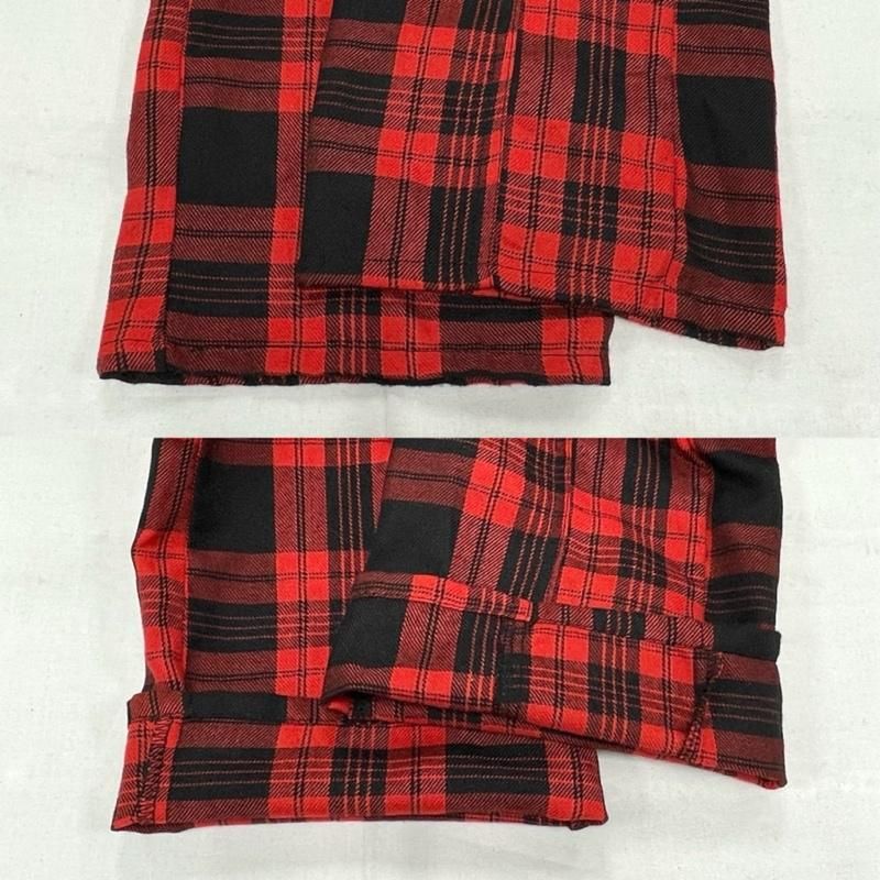 セックスポットリベンジ チェック ボンテージ パンツ レザー ジップ