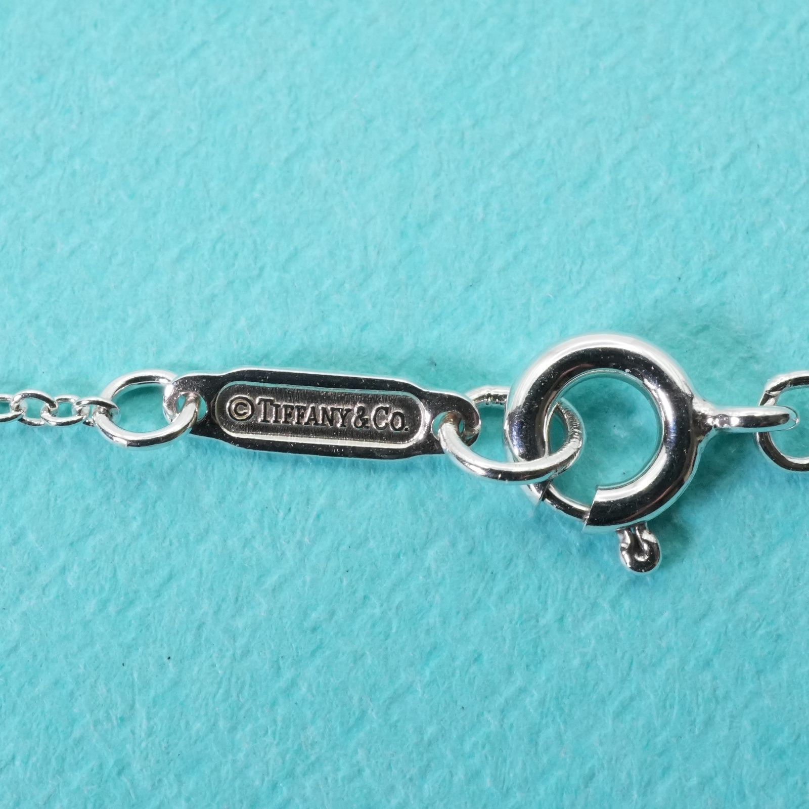 極美品 ティファニー ボウ ネックレス リボン ペンダント/25-573S