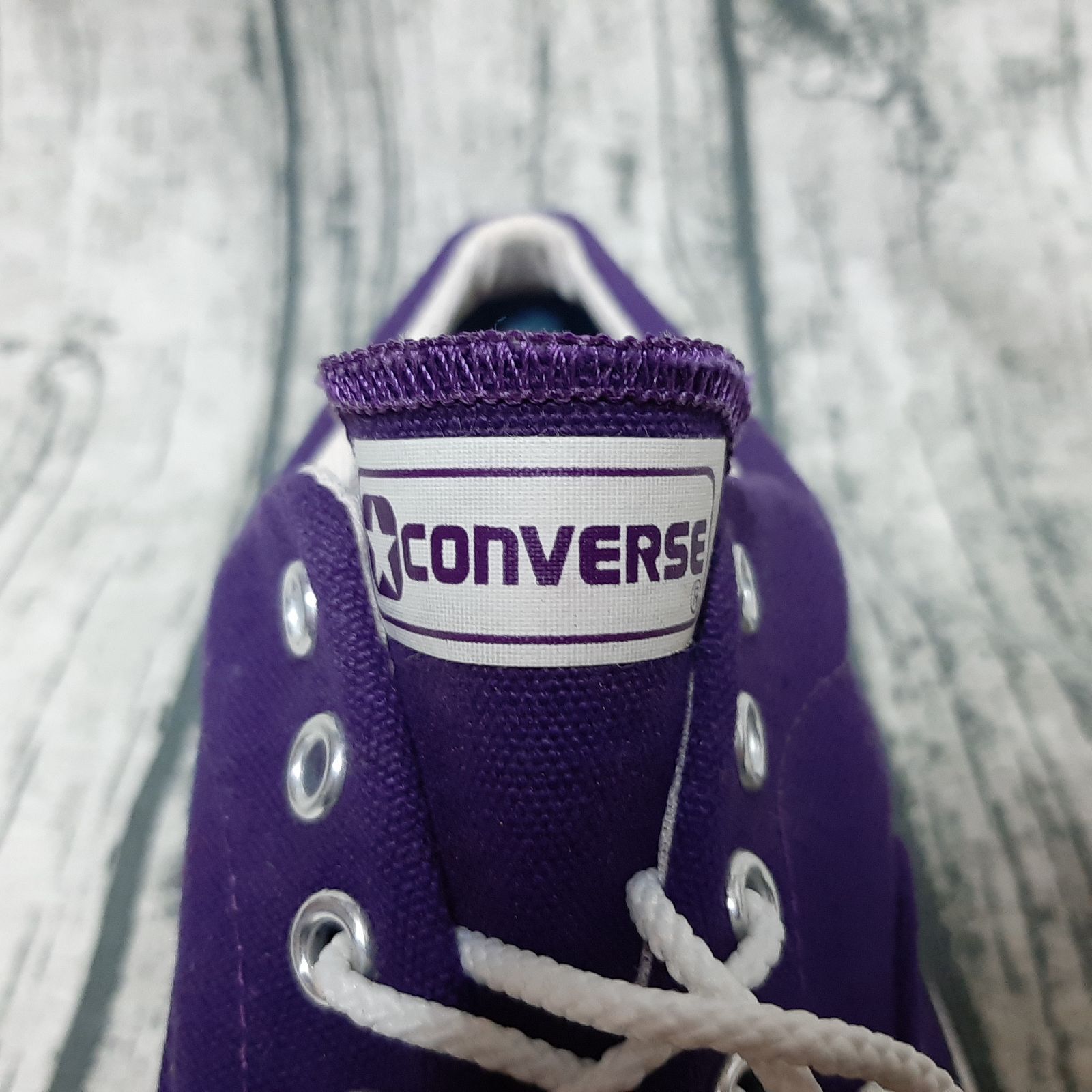 US 9 / 27.5cm】80s Made in USA CONVERSE SKID GRIP CANVAS PURPLE 