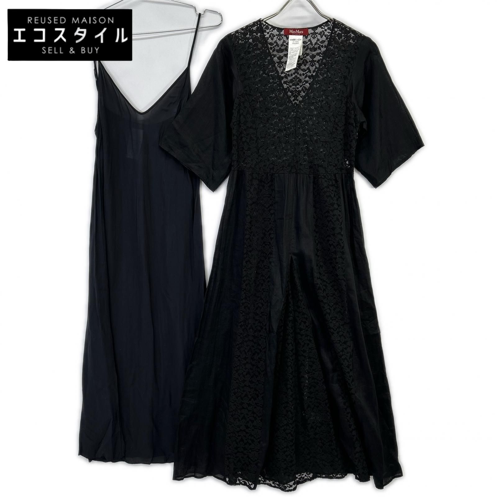 MAXMARA STUDIO マックスマーラスタジオ 623101116 ブラック コットン MAXMARA STUDIO マックスマーラスタジオ 623101116 ブラック コットン