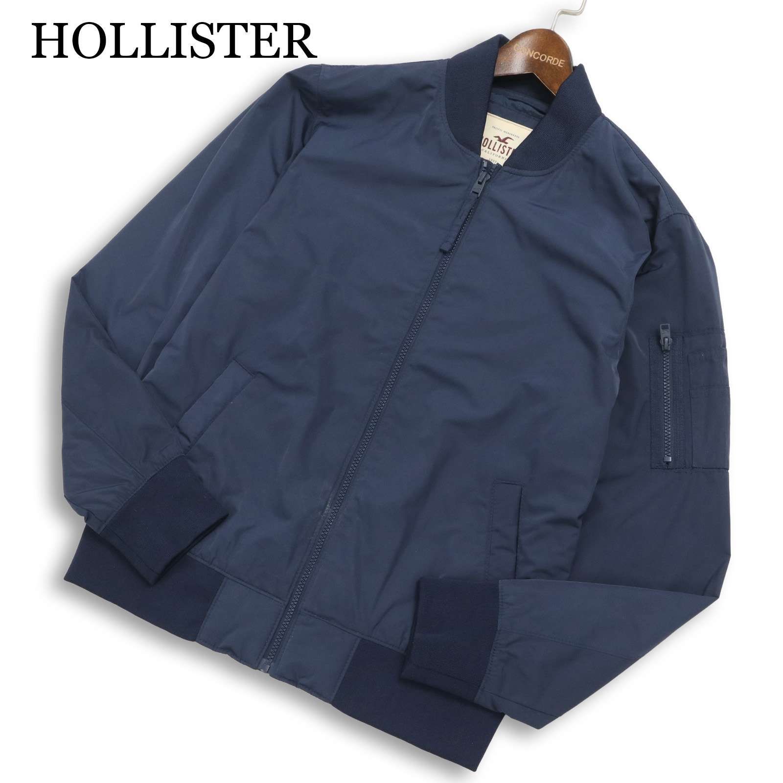 HOLLISTER ホリスター 通年☆ MA-1 フライト ジャケット ブルゾン Sz.S 