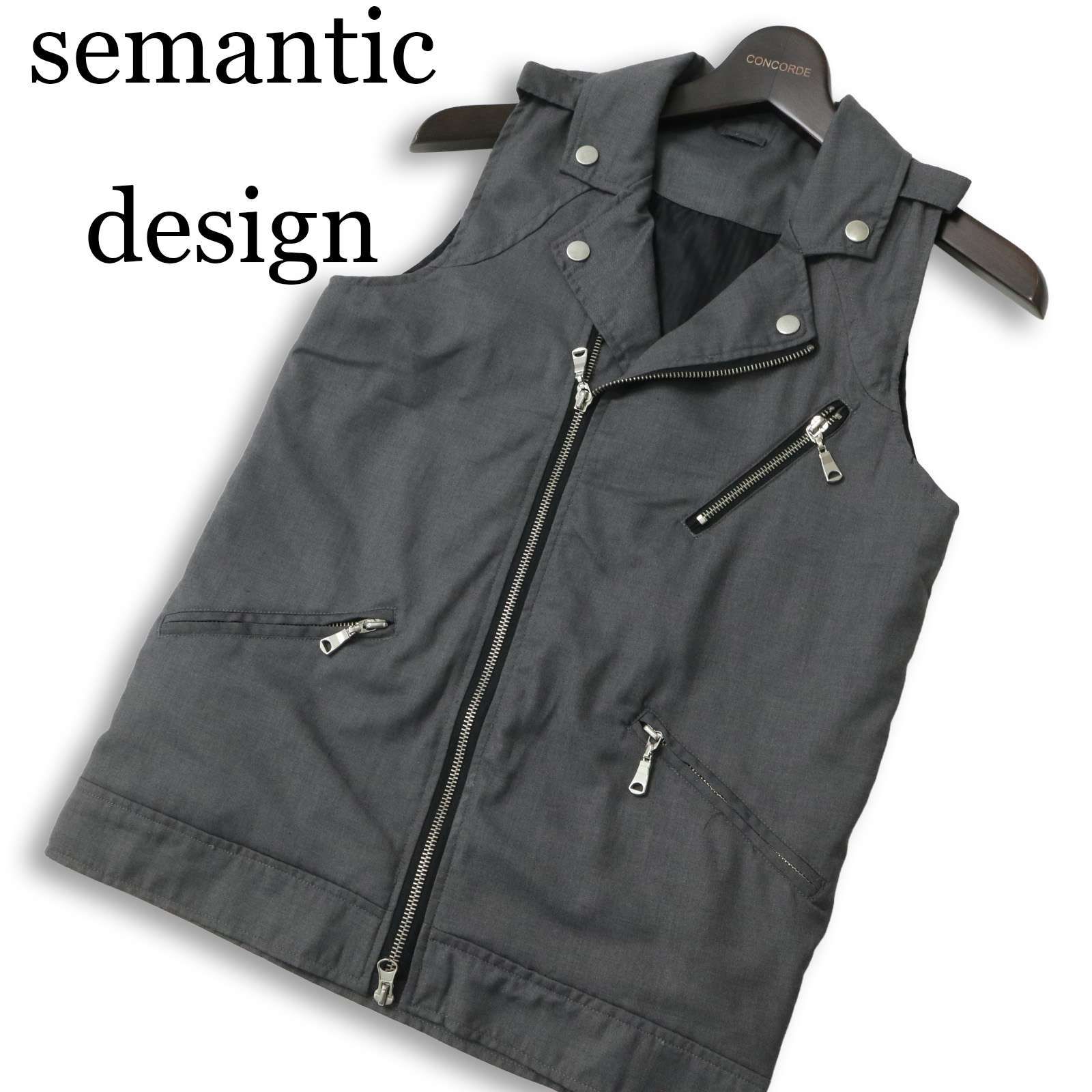 semantic design セマンティック デザイン 通年☆ ジップ ダブル