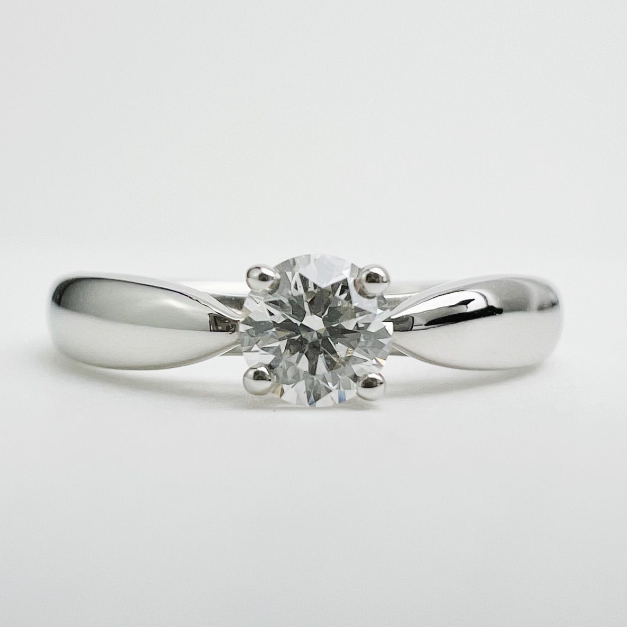 ティファニー Pt950 ダイヤモンド 0.18ct ハーモニーリング 指輪