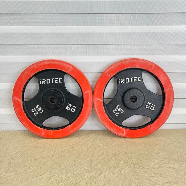 IROTEC(アイロテック) プレート 10kg×2 ラバー付 irotec ダンベル