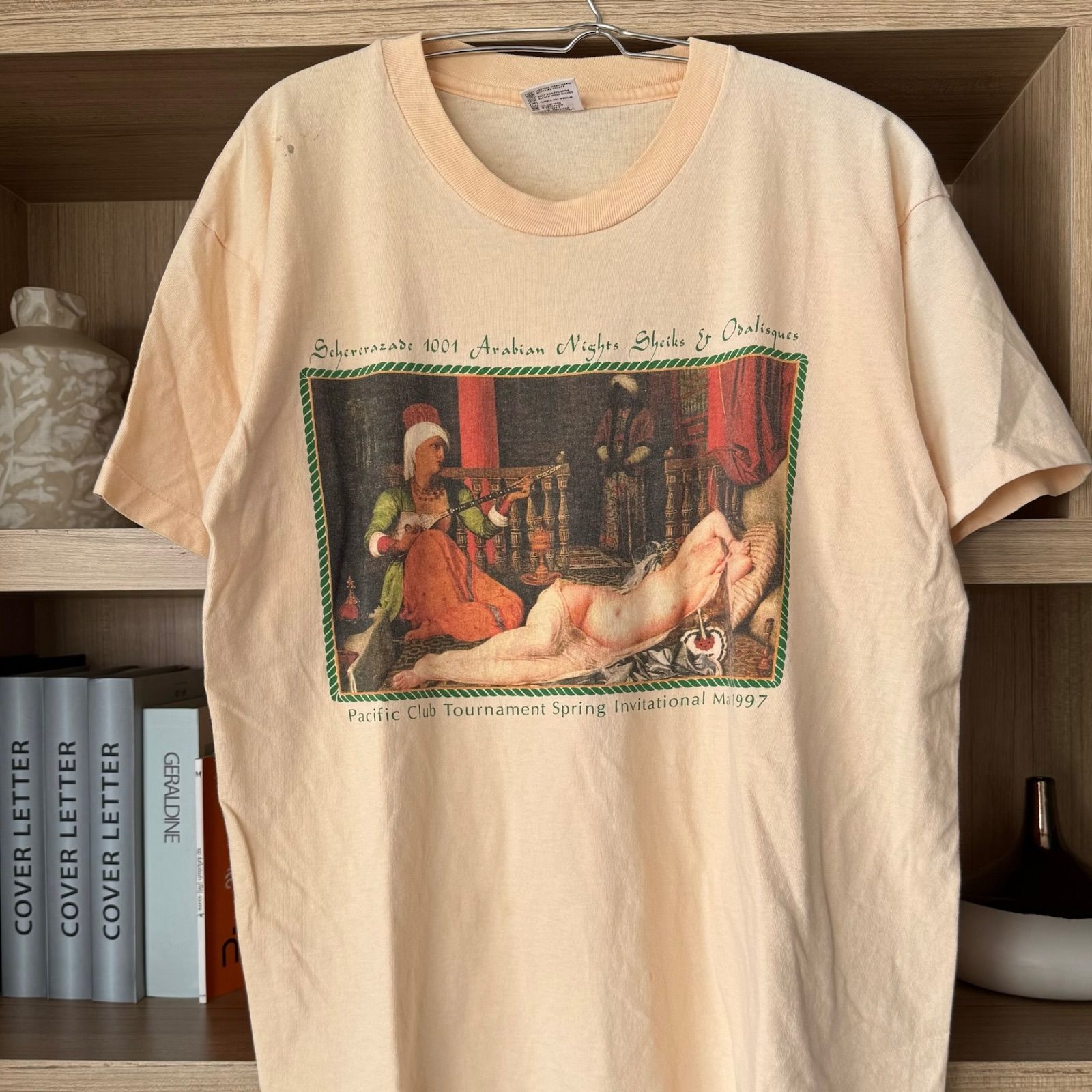 90s 1997年製 アングル 奴隷のいるオダリスク 名画 アートTシャツ 