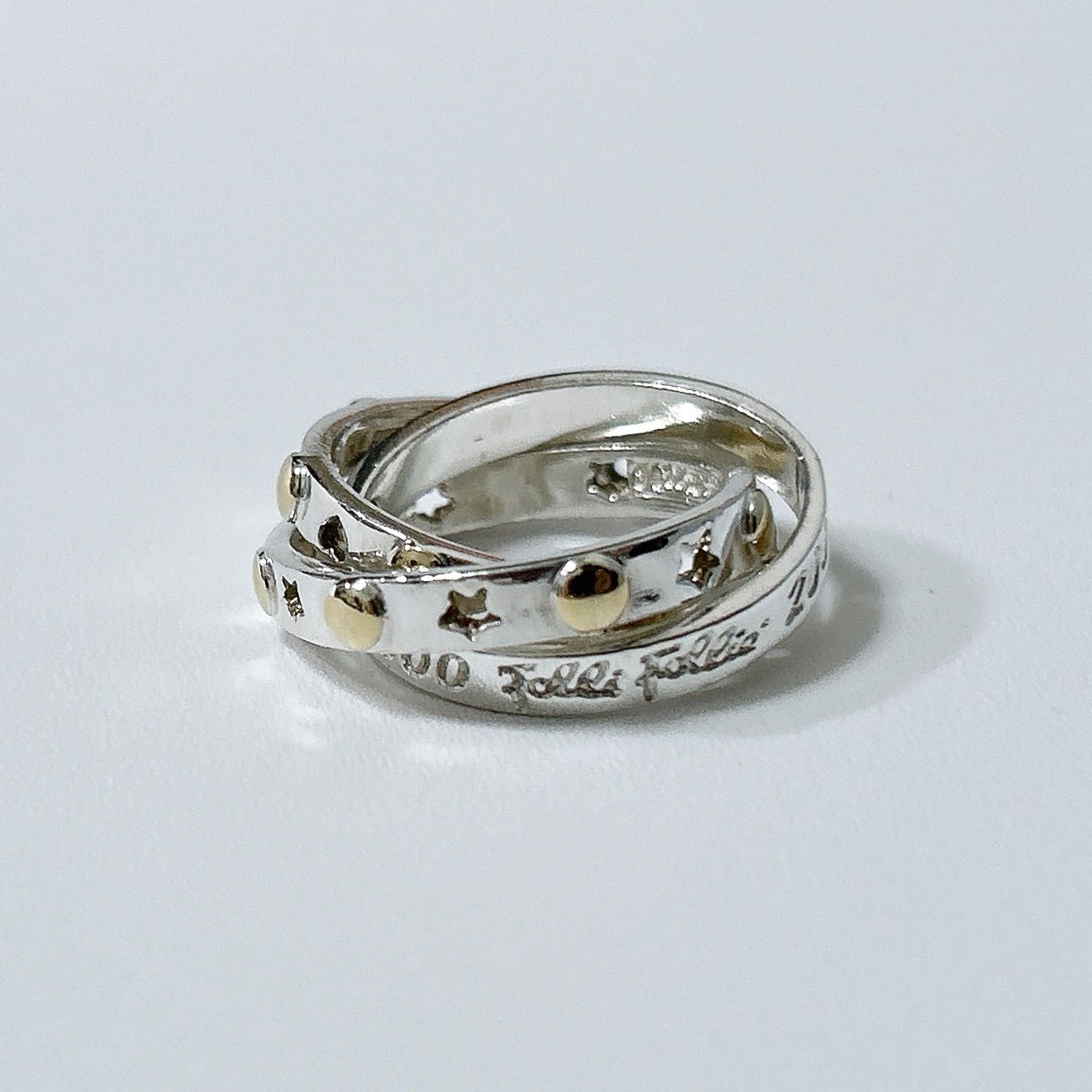 Folli Follie フォリフォリ 2000年限定 SILVER925 750 K18 コンビ