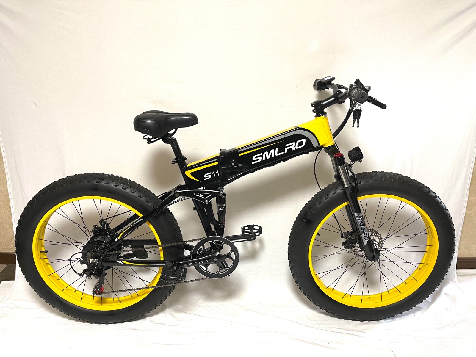 のろゆう 0143【動作確認済】送料無料 SMLRO ディスク式 MTB 折り畳み電動
