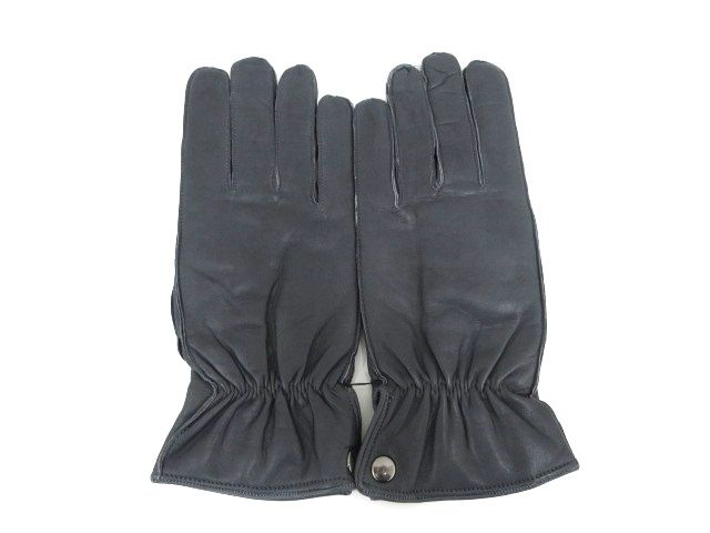 【新品未使用 】Sermoneta レザー手袋 8.5 グレー セルモネータ グローブス Sermoneta gloves レザーグローブ グレー系
