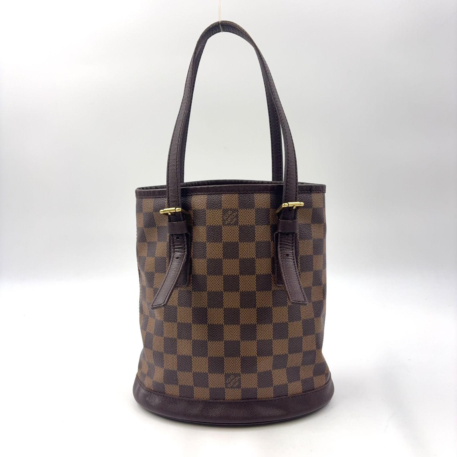 LOUIS VUITTON マレ ダミエエベヌ ダミエエベヌ レザー×PVC LOUIS VUITTON マレ ダミエエベヌ ダミエエベヌ レザー×PVC