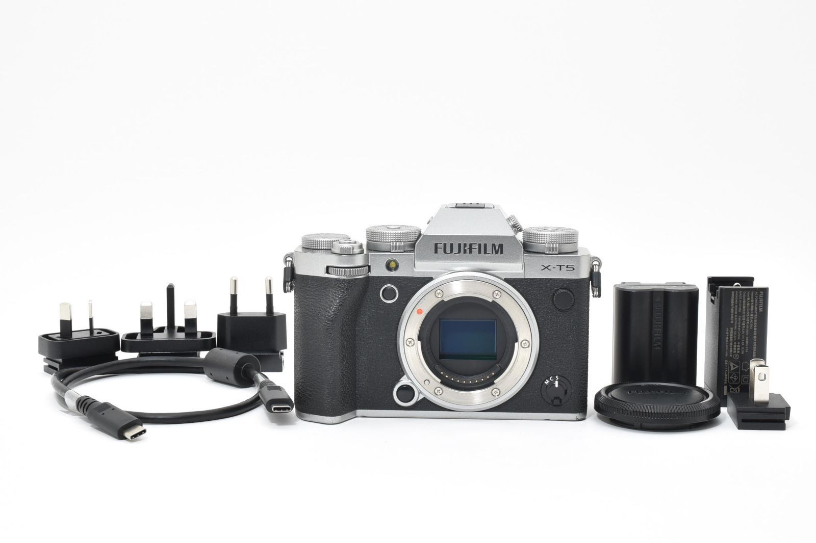 シャッター回数16327回！□美品□ FUJIFILM X-T5ボディ シルバー F X 