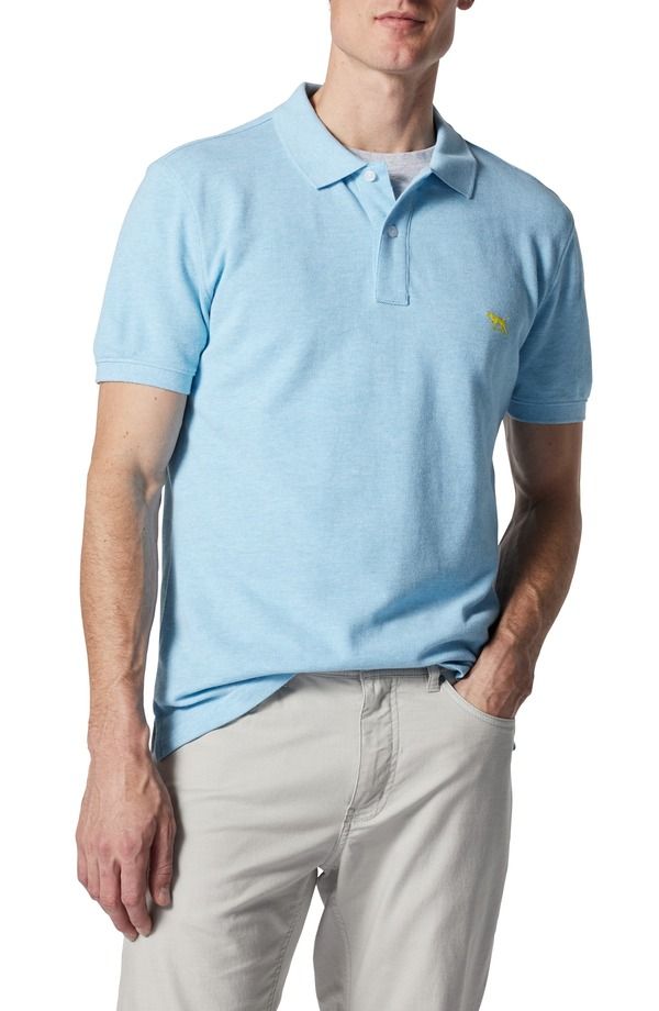 ロッドアンドグン メンズ トップス ポロシャツ コットン Rodd Gunn Piqu Sports Fit Cotton Polo Surf