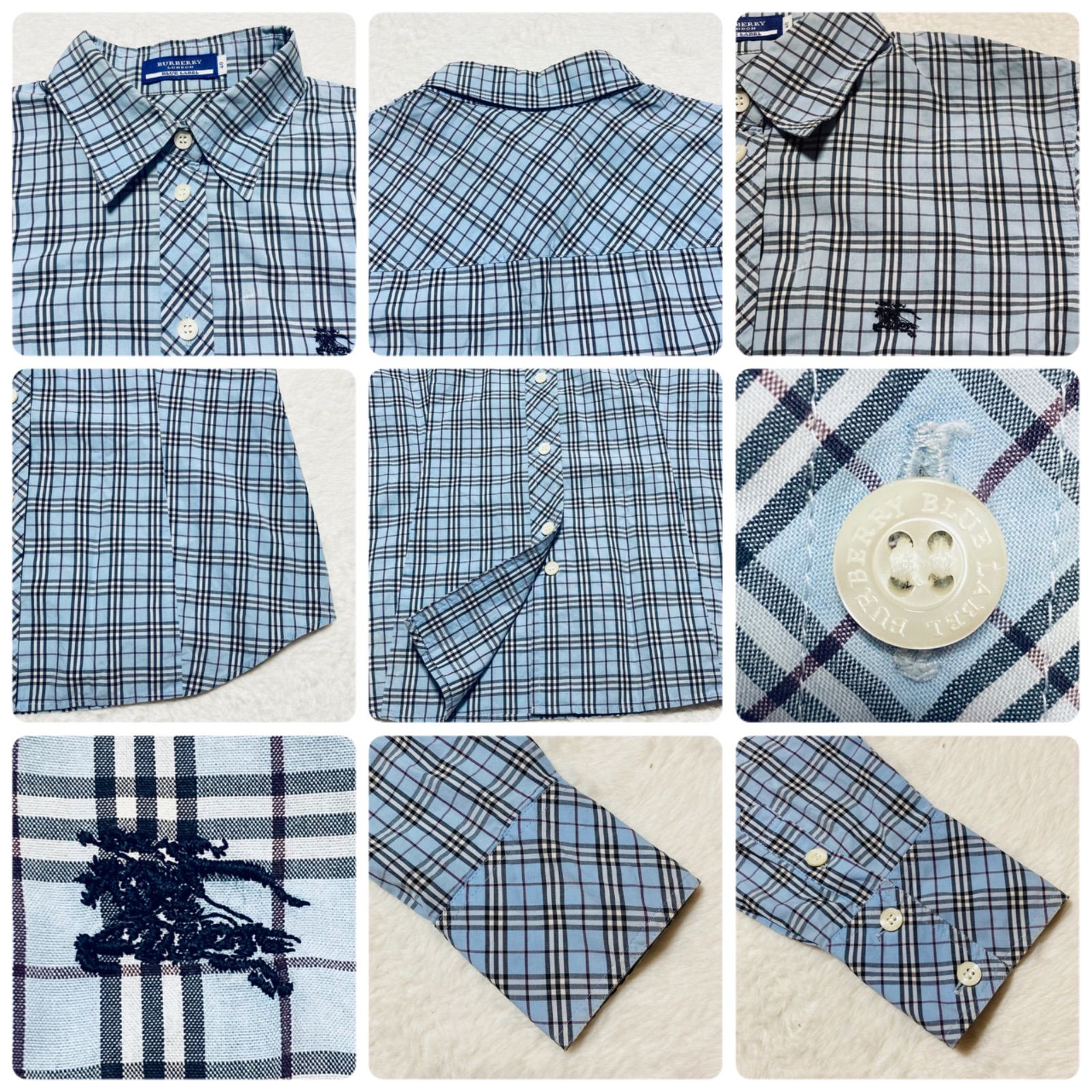 BURBERRY BLUE LABEL バーバリーブルーレーベル 長袖シャツ ブルーノバ 