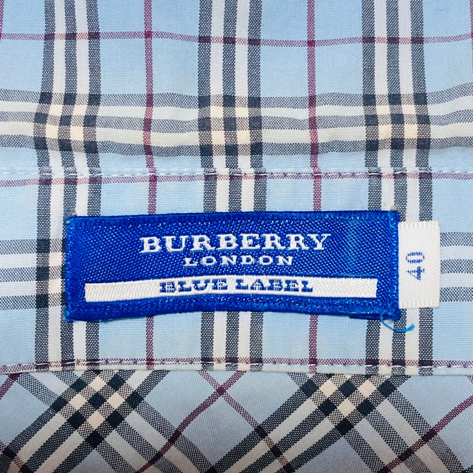 BURBERRY BLUE LABEL バーバリーブルーレーベル 長袖シャツ ブルーノバ 