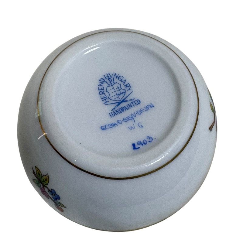 極美品】Herend ヘレンド 干支 丑 牛 小筺 小物入れ ヴィクトリア